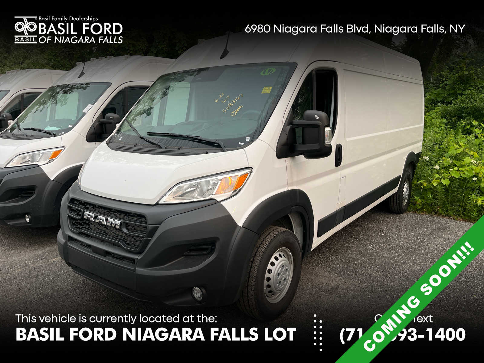 Bright White Clearcoat 2026 RAM ProMaster Van Front-Wheel Drive 9-Speed Automatic