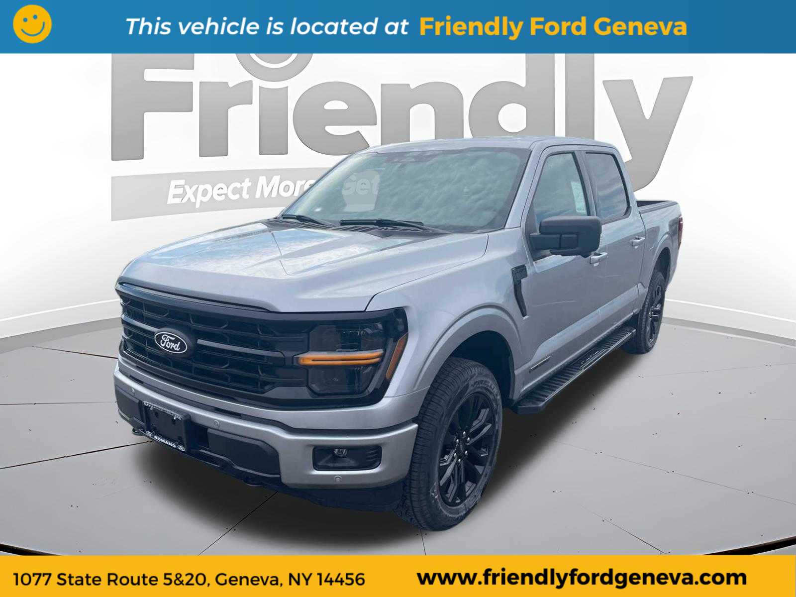 Iconic Silver Metallic 2025 Ford F-150 XLT SuperCrew 4WD Pickup Truck Four-Wheel Drive Automatic