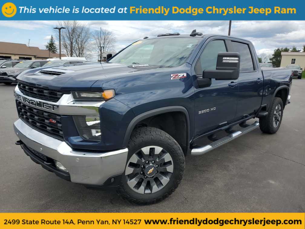 Northsky Blue Metallic 2020 Chevrolet Silverado 3500HD LT Crew Cab 4WD Pickup Truck Four-Wheel Drive Automatic