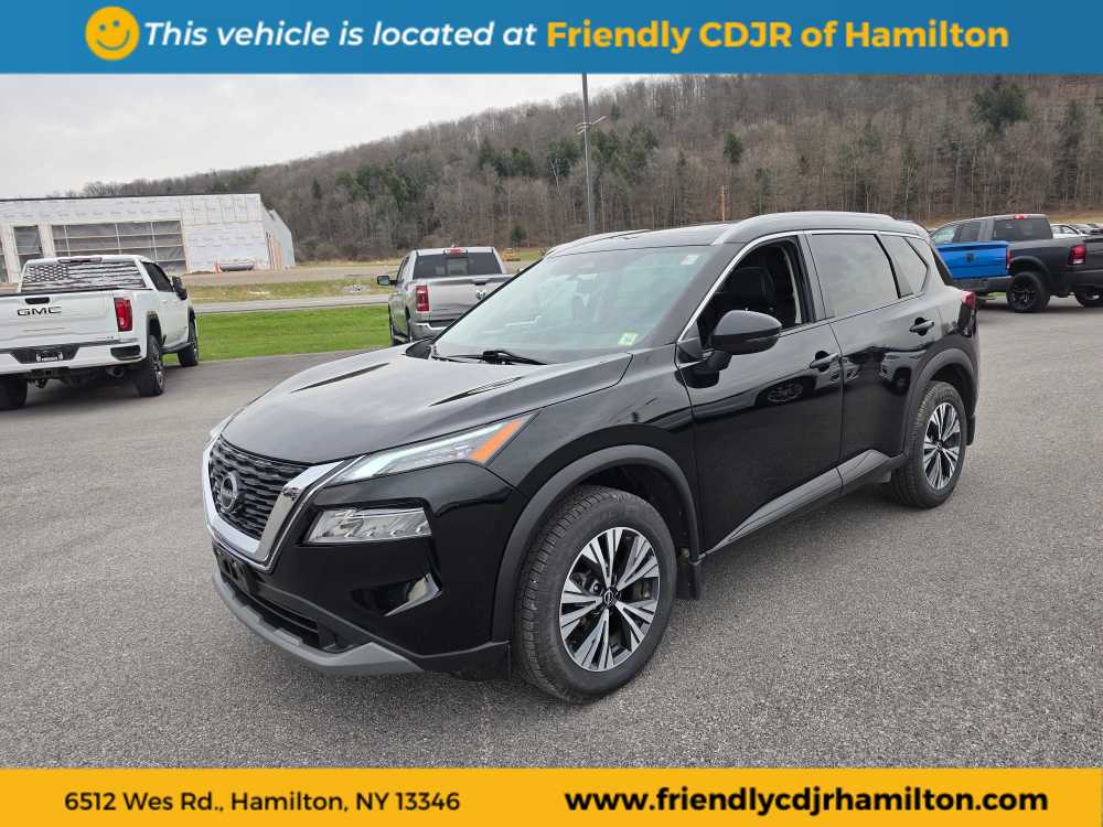 Super Black 2022 Nissan Rogue SV AWD SUV / Crossover All-Wheel Drive Continuously Variable Transmission