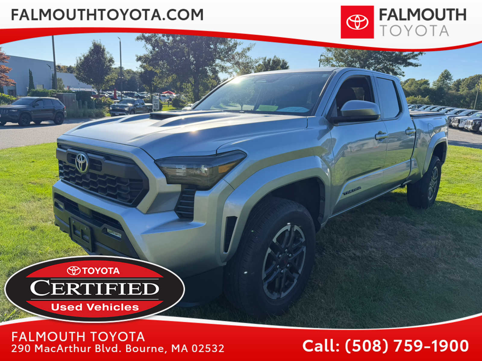 Celestial Silver Metallic 2025 Toyota Tacoma Pickup Truck Four-Wheel Drive 8-Speed Automatic