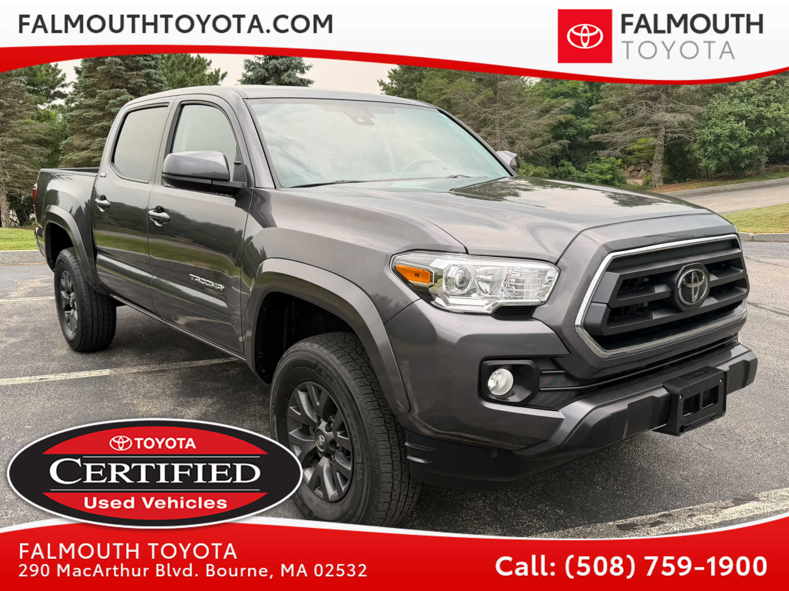 Magnetic Gray Metallic 2023 Toyota Tacoma Pickup Truck Four-Wheel Drive Automatic