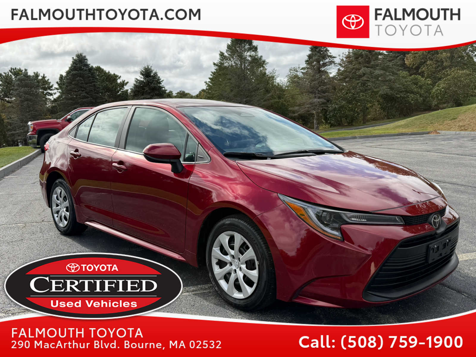 Red (Ruby Flare Pearl) 2025 Toyota Corolla Sedan Front-Wheel Drive Continuously Variable Transmission