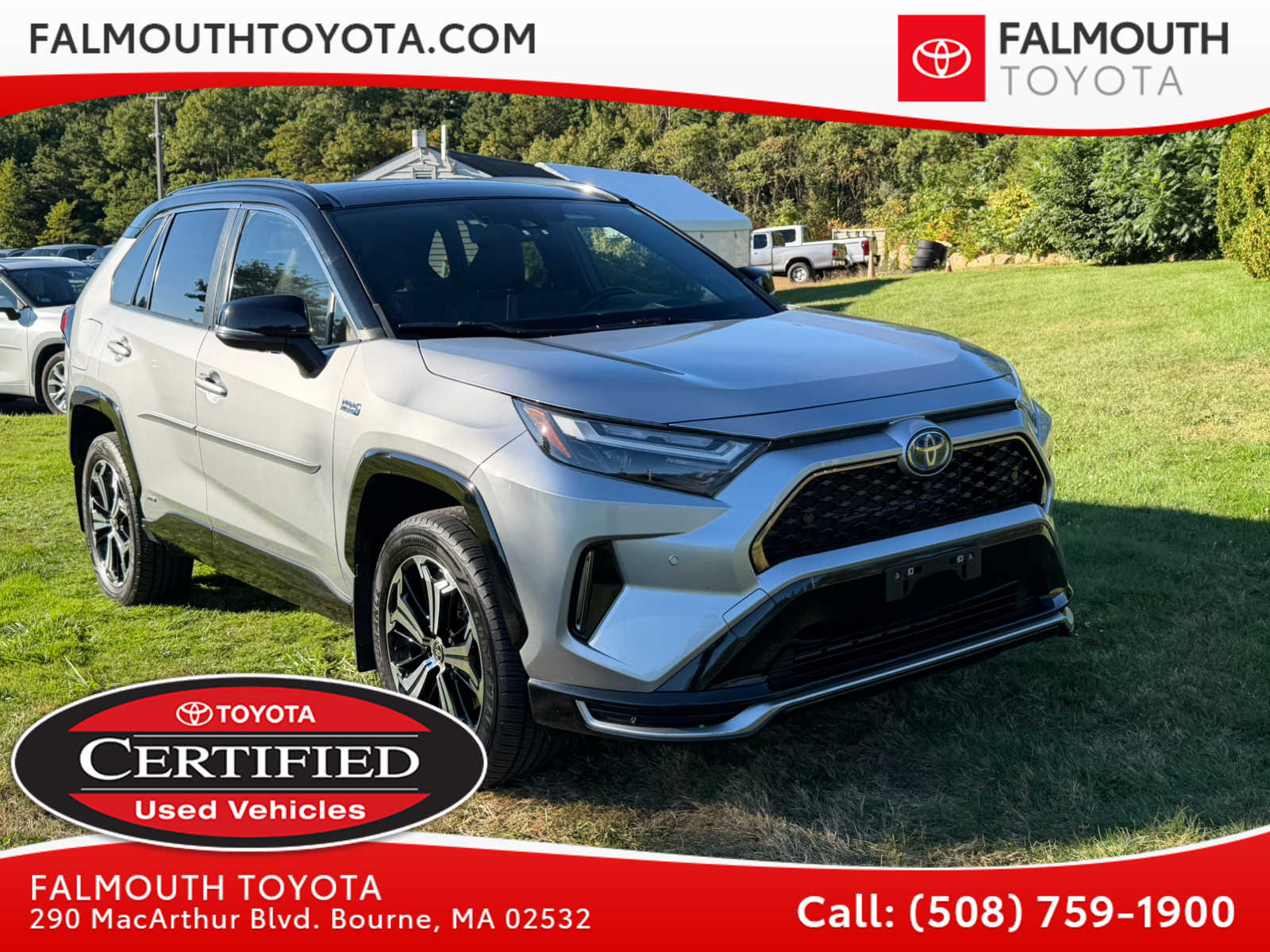 Silver Sky Metallic/Midnight Black Metallic 2022 Toyota RAV4 Prime SUV / Crossover All-Wheel Drive Continuously Variable Transmission