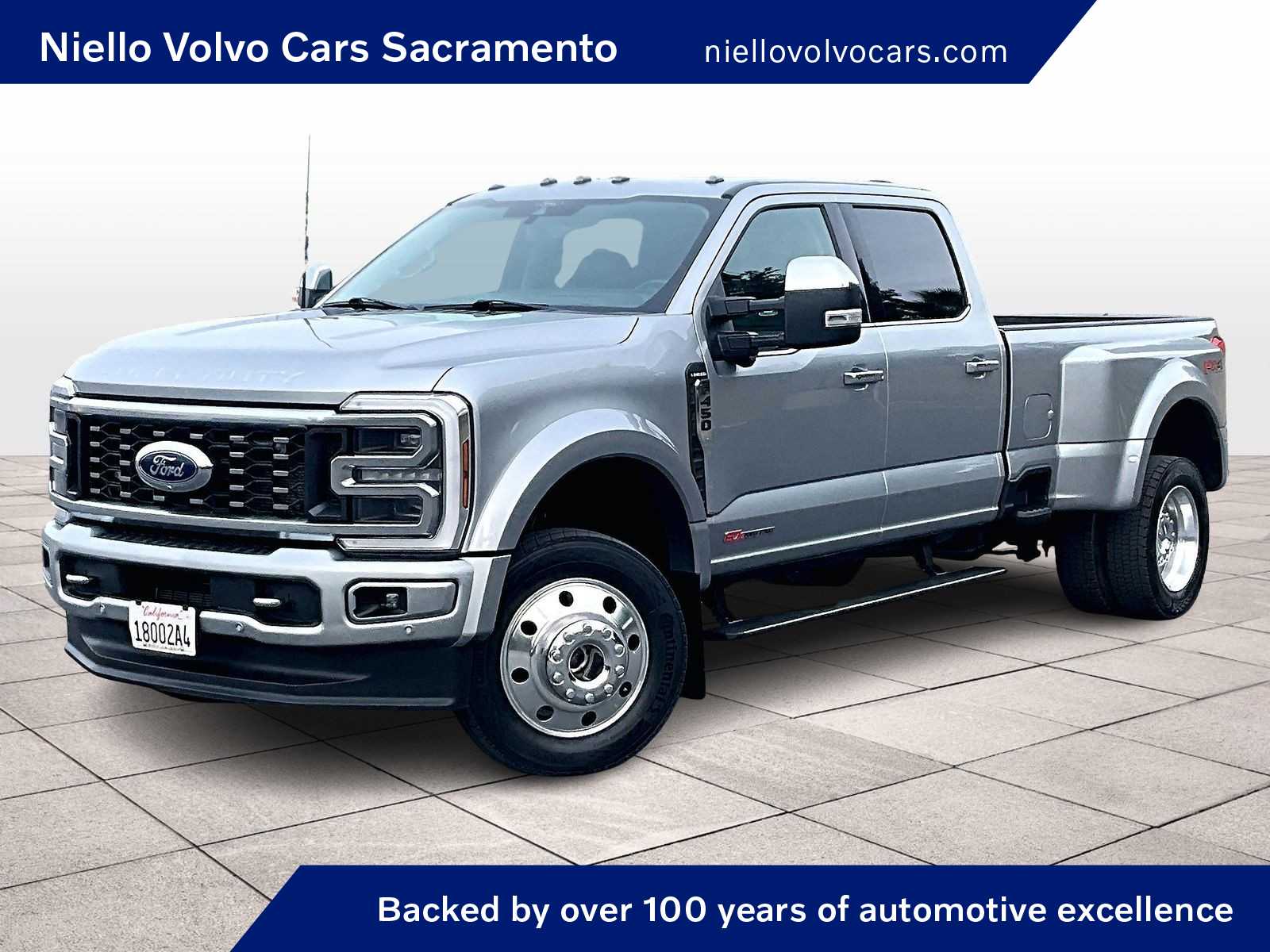 Iconic Silver 2024 Ford F-450 Super Duty Limited Crew Cab LB DRW 4WD Pickup Truck Four-Wheel Drive Automatic