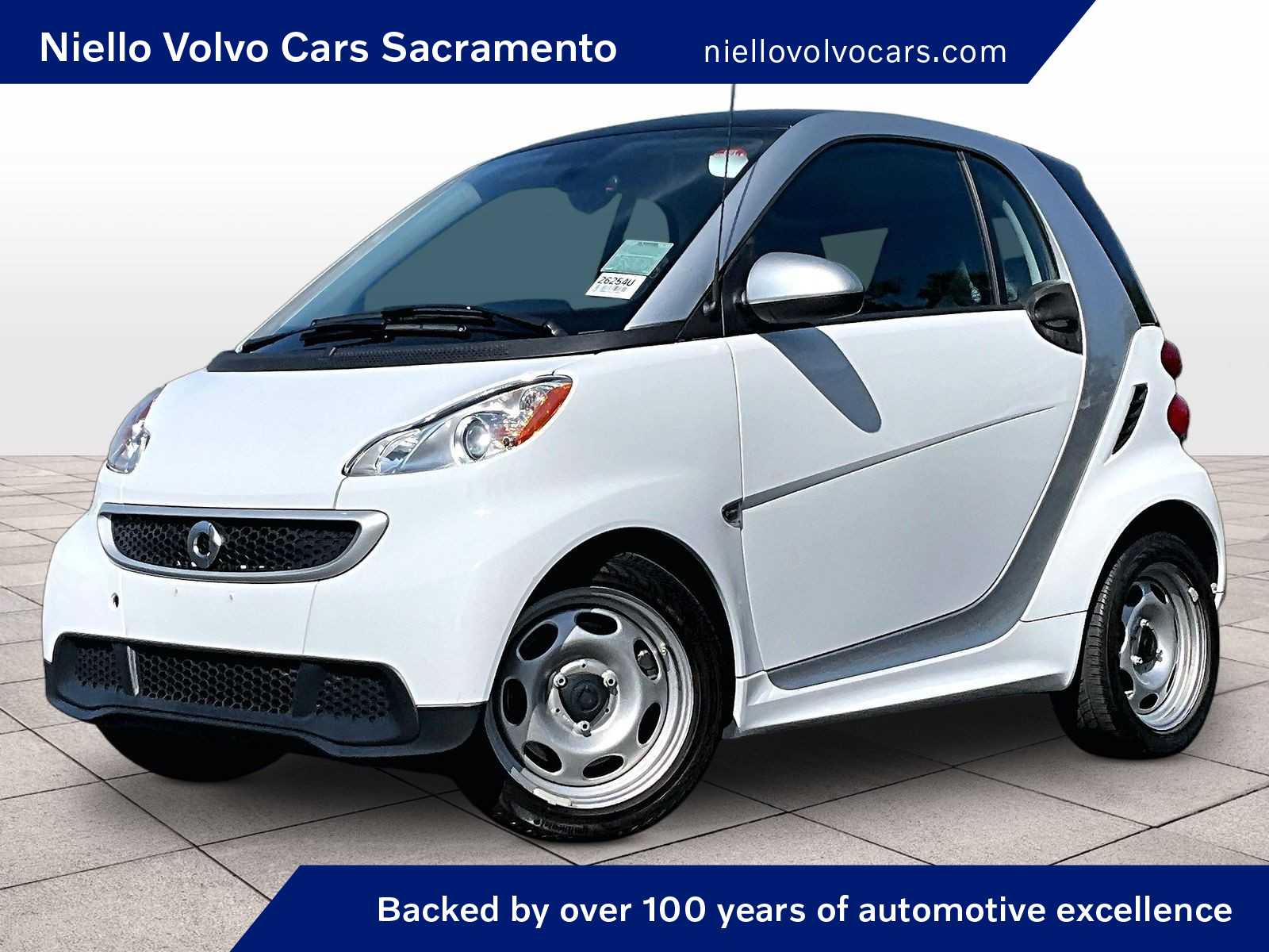 Crystal White 2015 smart fortwo Hatchback Rear-Wheel Drive 5-Speed Automatic