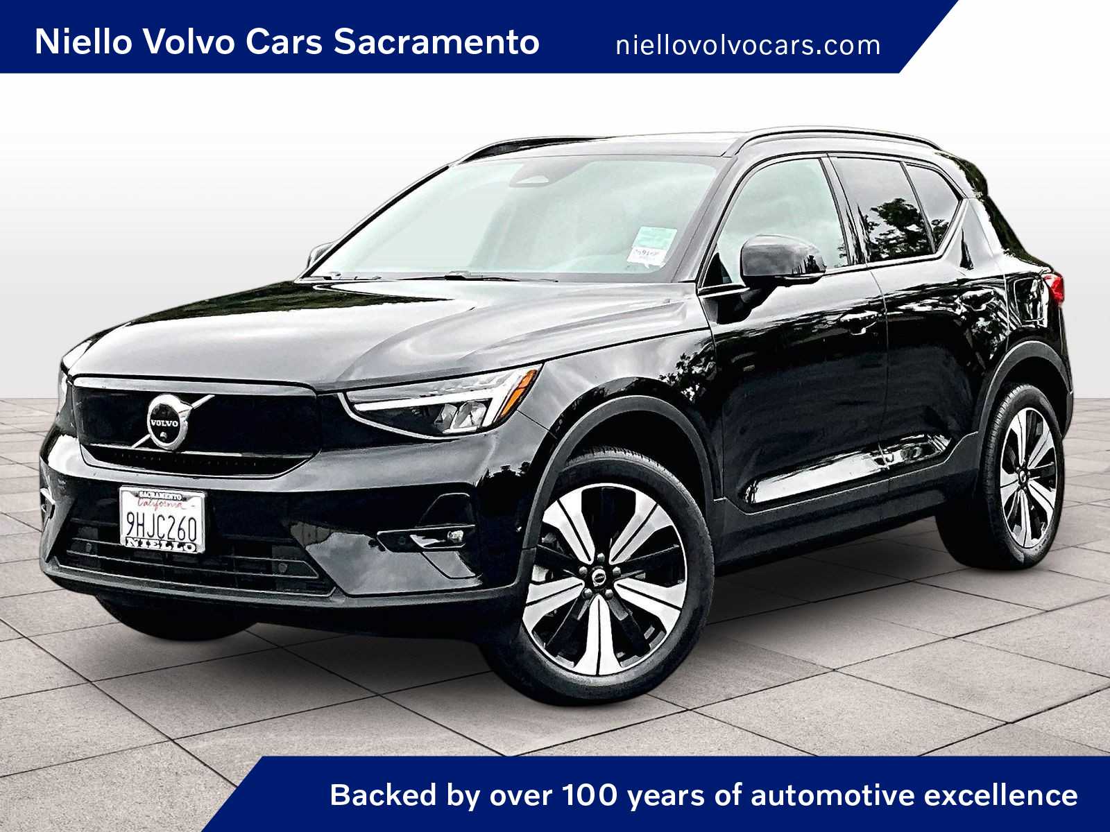 Black Stone 2023 Volvo XC40 Recharge Twin Plus eAWD SUV / Crossover All-Wheel Drive 1-Speed Automatic