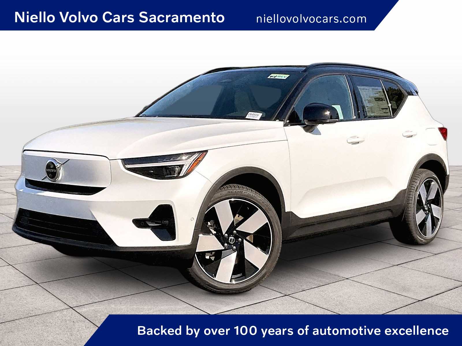 White 2026 Volvo EX40 Twin Plus AWD SUV / Crossover All-Wheel Drive 1-Speed Automatic