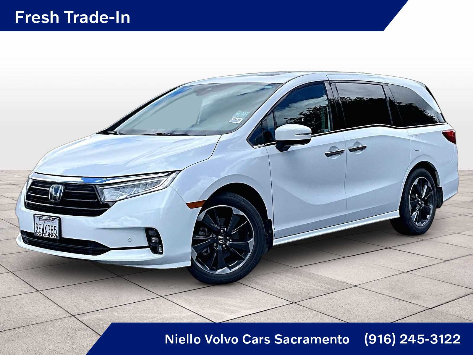 Platinum White Pearl 2023 Honda Odyssey Elite FWD Minivan Front-Wheel Drive Automatic