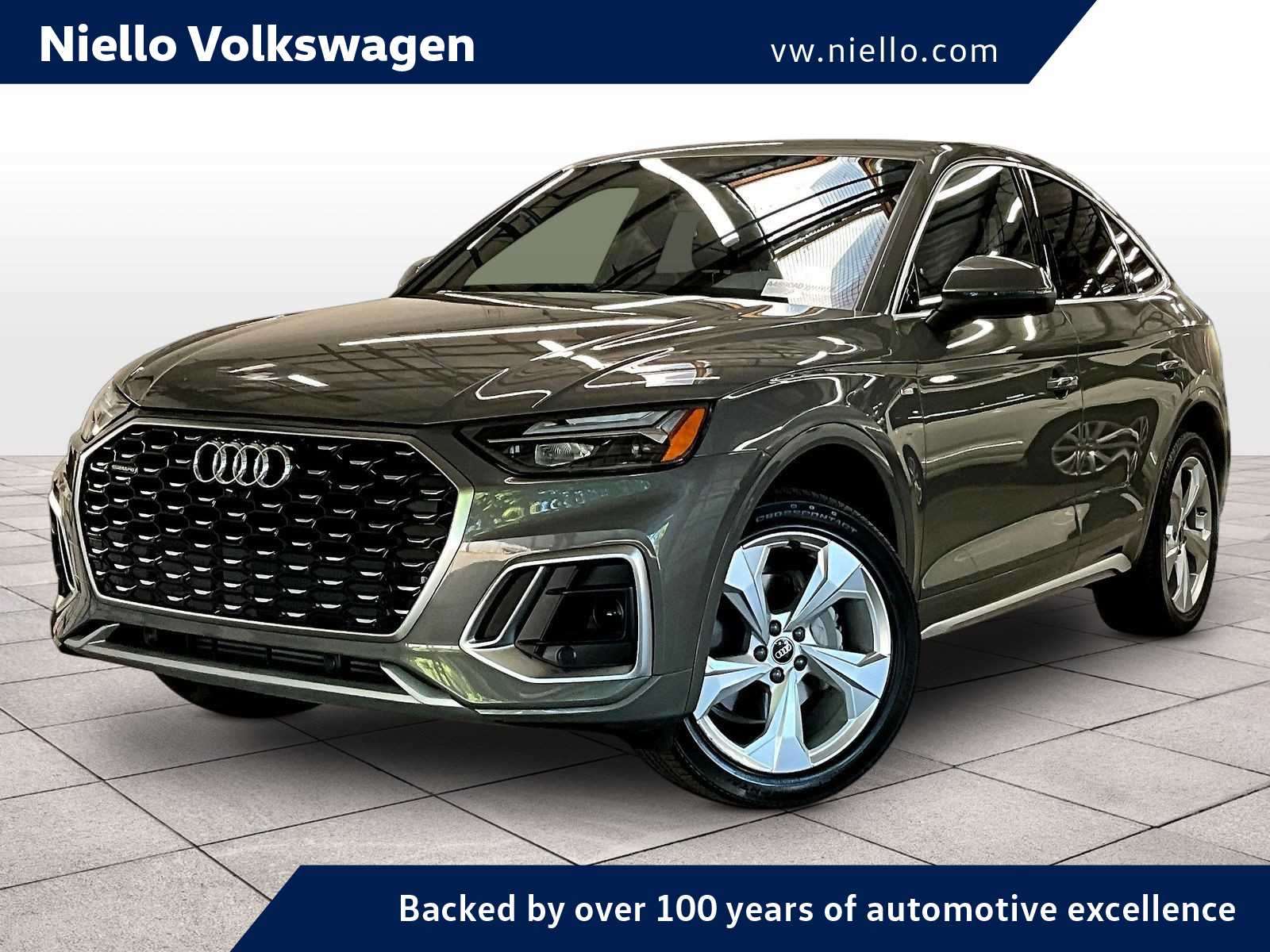 Chronos Gray Metallic 2023 Audi Q5 Sportback quattro Premium S Line 45 TFSI AWD Sedan All-Wheel Drive 7-Speed Automatic