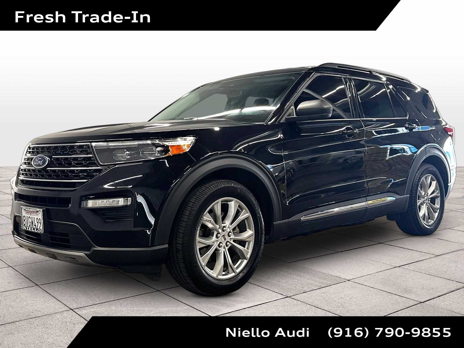 Agate Black 2021 Ford Explorer SUV / Crossover Rear-Wheel Drive Automatic