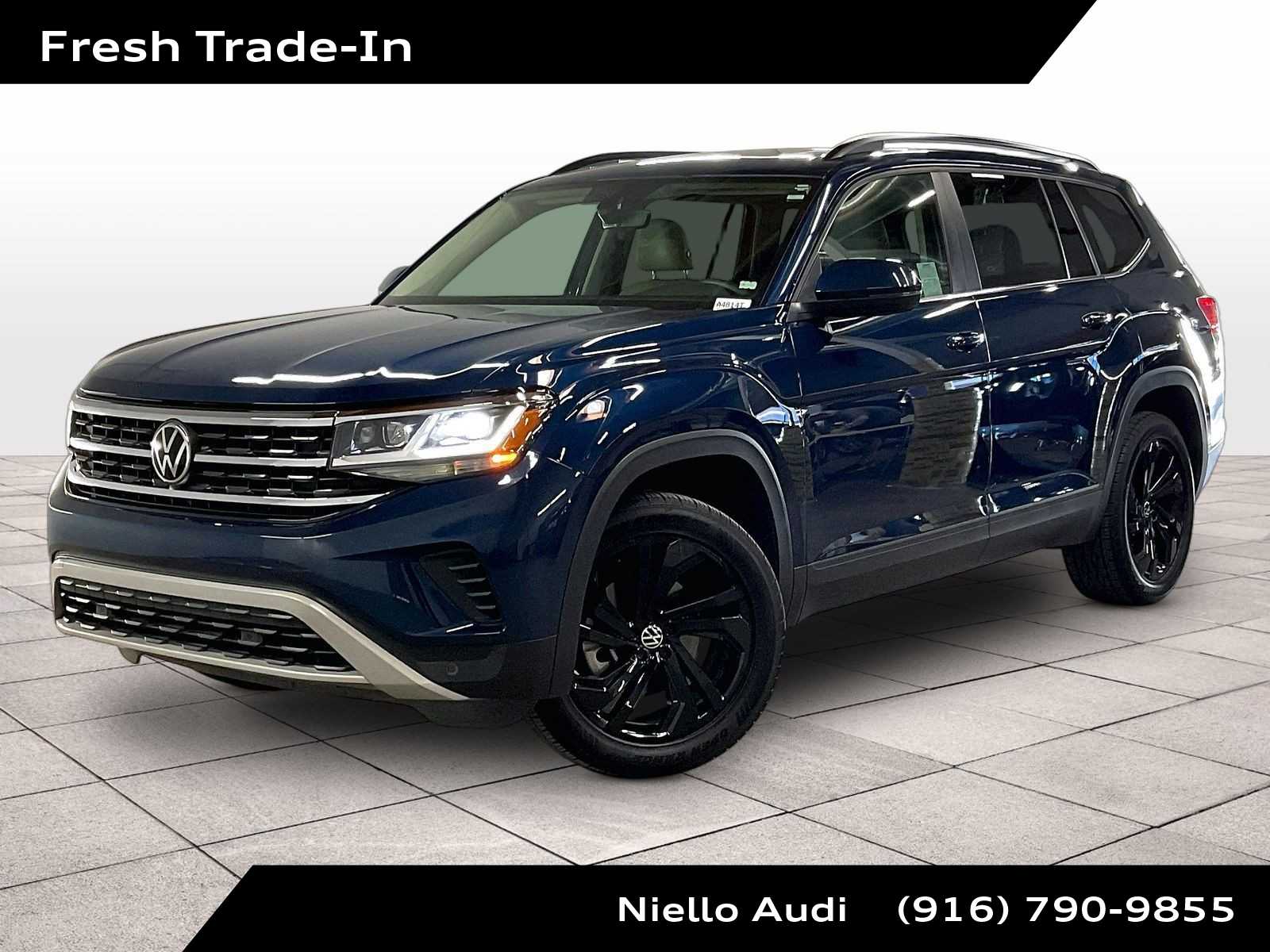 Tourmaline Blue Metallic 2022 Volkswagen Atlas V6 SE 4Motion with Technology SUV / Crossover All-Wheel Drive 8-Speed Automatic
