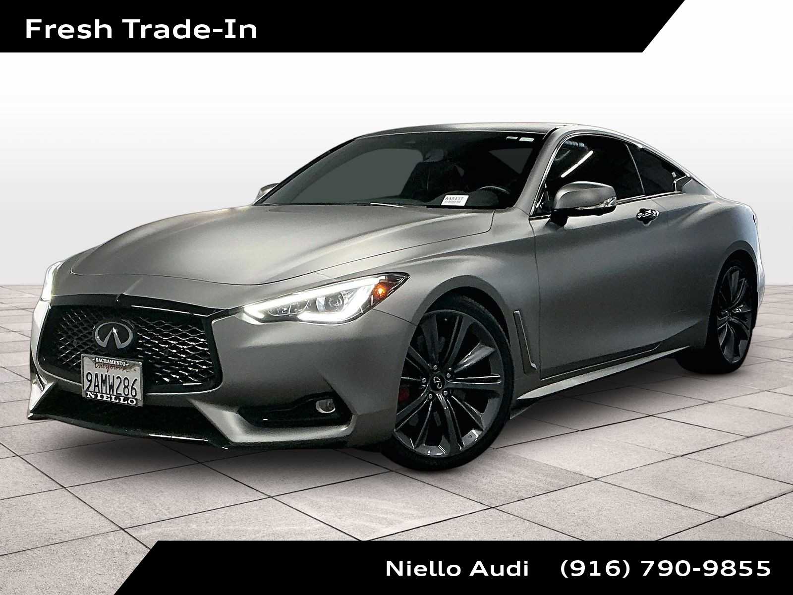 Midnight Black 2022 INFINITI Q60 Red Sport 400 RWD Coupe Rear-Wheel Drive 7-Speed Automatic