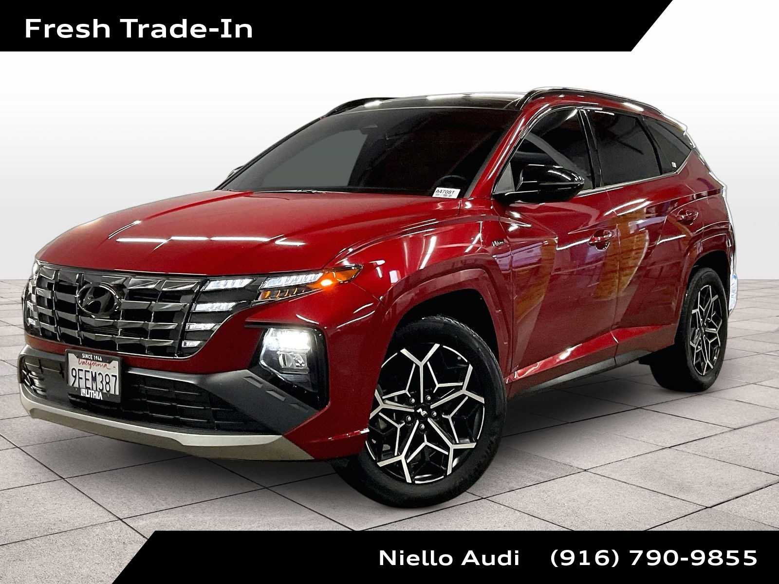CRIMSON RED 2023 Hyundai Tucson N Line AWD SUV / Crossover All-Wheel Drive 8-Speed Automatic