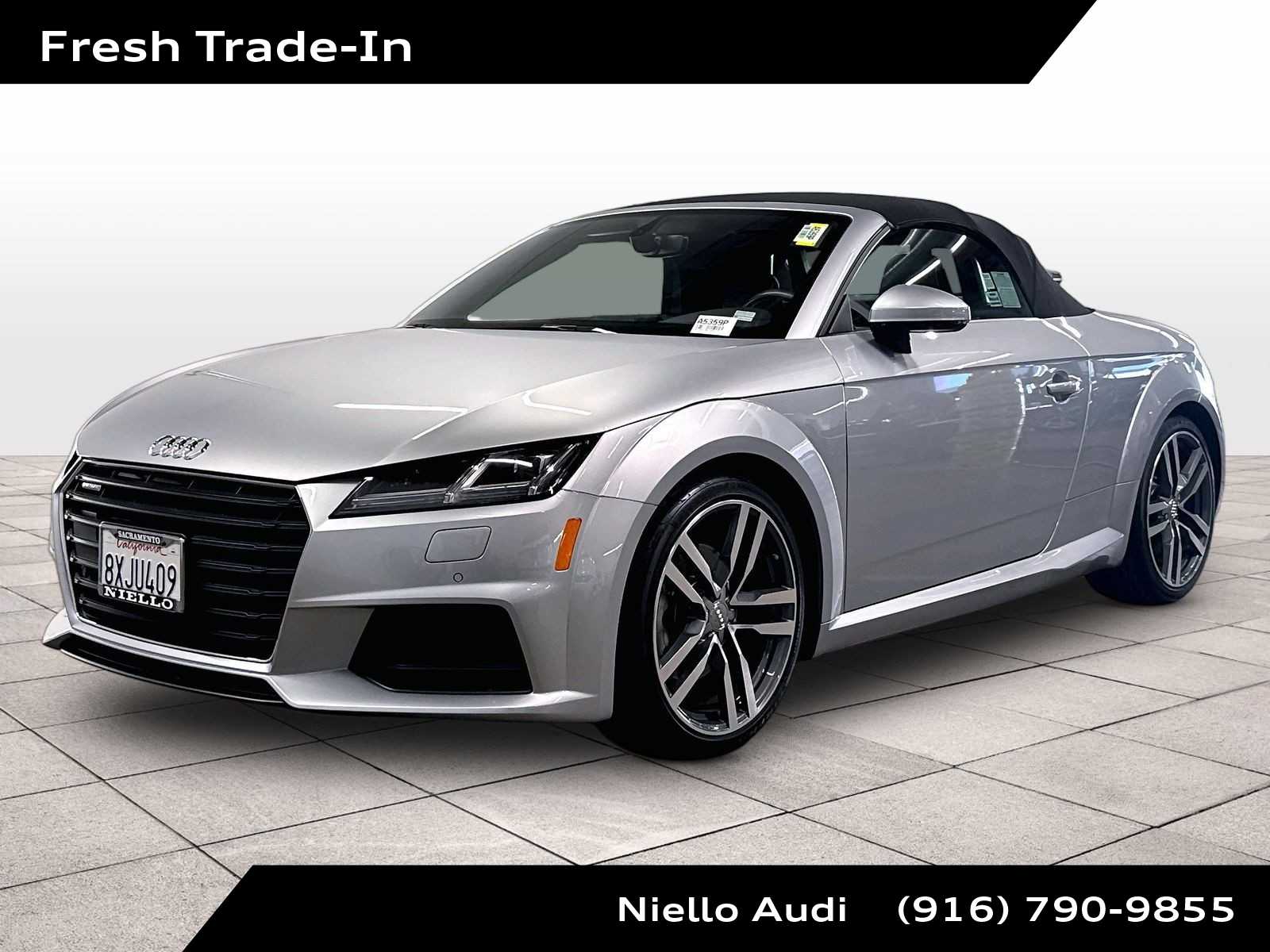 Florett Silver Metallic/Black Roof 2019 Audi TT Convertible All-Wheel Drive 7-Speed Automatic