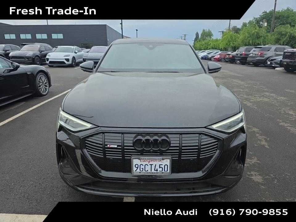 Mythos Black Metallic 2023 Audi e-tron Premium S Line quattro Sportback AWD Sedan All-Wheel Drive 1-Speed Automatic