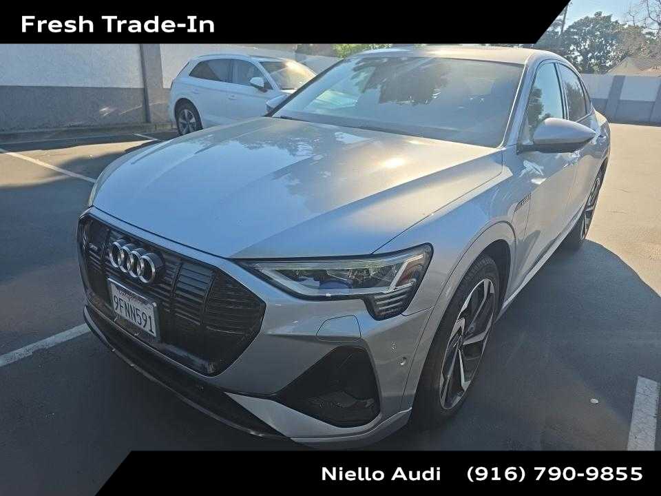Florett Silver Metallic 2023 Audi e-tron Premium Plus S Line quattro Sportback AWD Sedan All-Wheel Drive 1-Speed Automatic