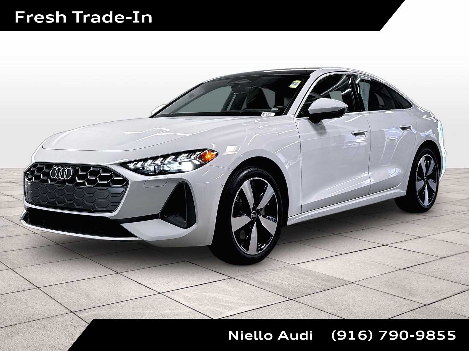 Glacier White Metallic 2025 Audi A5 quattro Premium Plus Sedan Sedan All-Wheel Drive 7-Speed Automatic