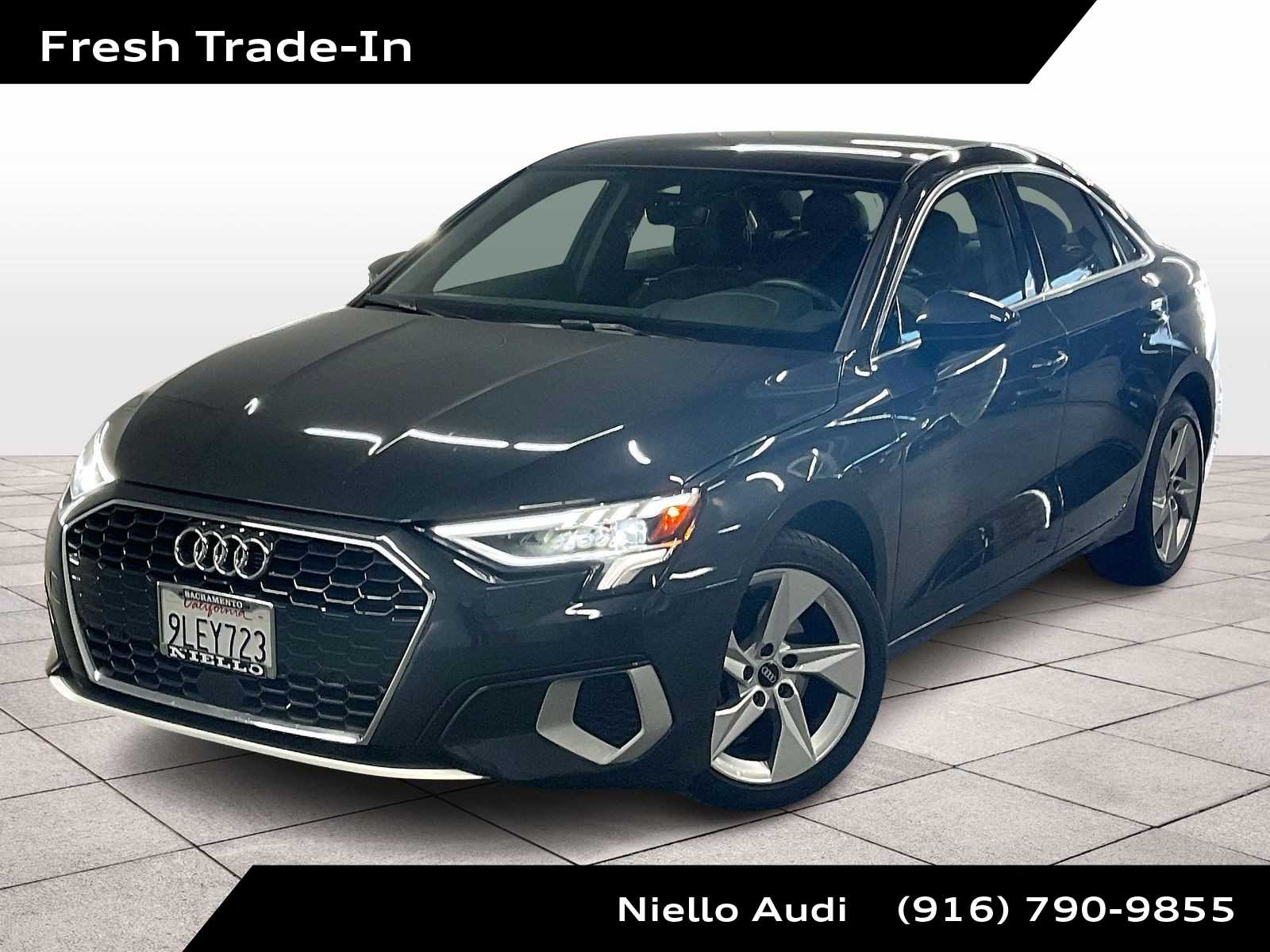 Manhattan Gray Metallic 2023 Audi A3 40 TFSI Premium FWD Sedan Front-Wheel Drive 7-Speed Automatic