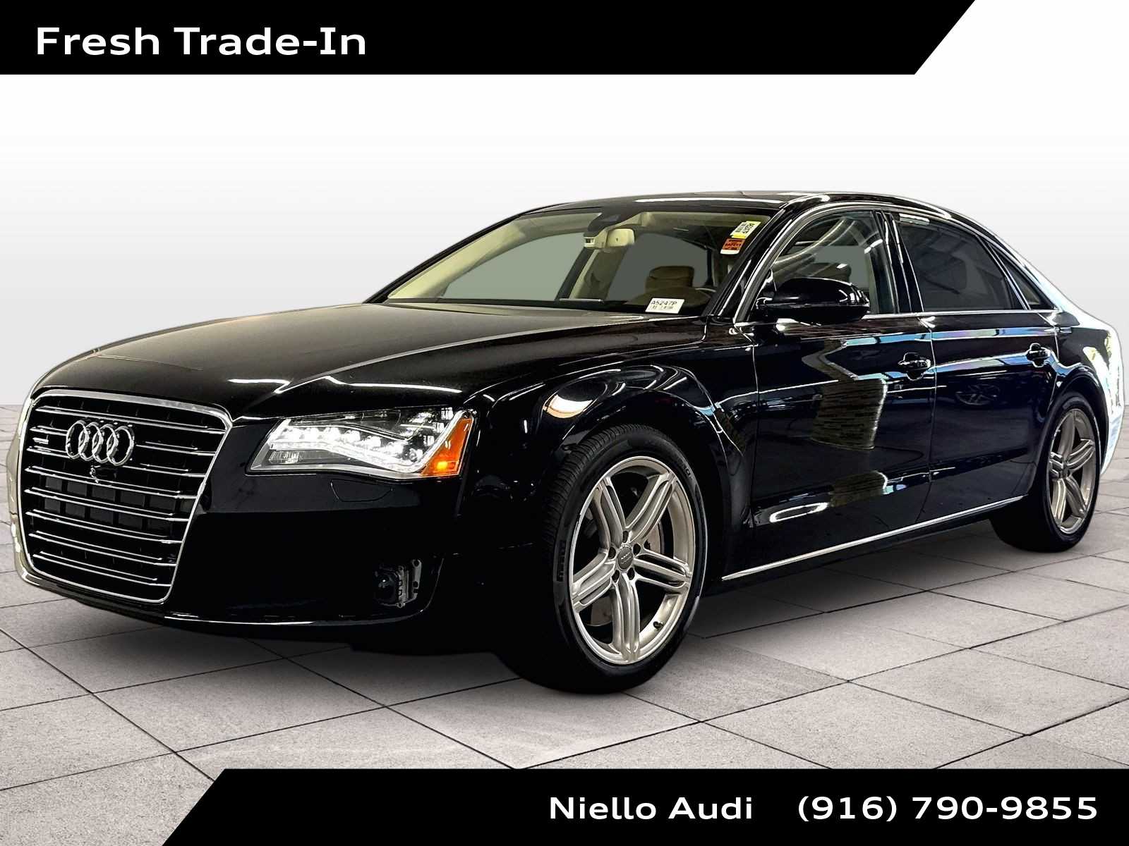 Phantom Black Pearl 2013 Audi A8 Sedan All-Wheel Drive 8-Speed Automatic