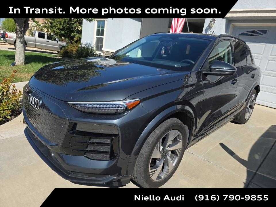 Manhattan Gray Metallic 2025 Audi Q6 e-tron SUV / Crossover All-Wheel Drive 1-Speed Automatic