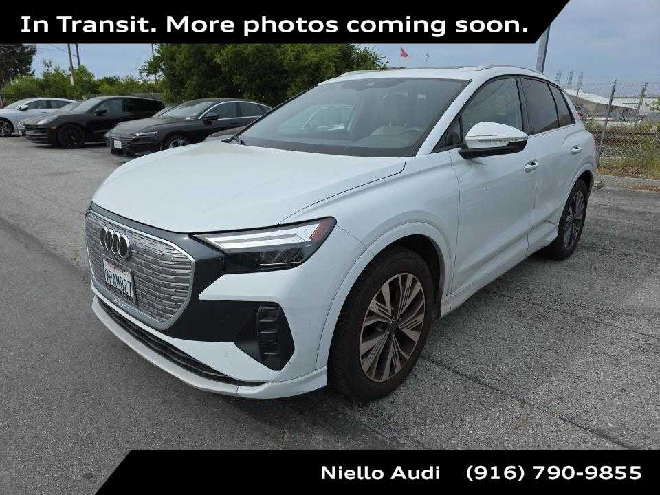 Glacier White Metallic 2024 Audi Q4 e-tron Premium 40 SUV / Crossover Rear-Wheel Drive 1-Speed Automatic