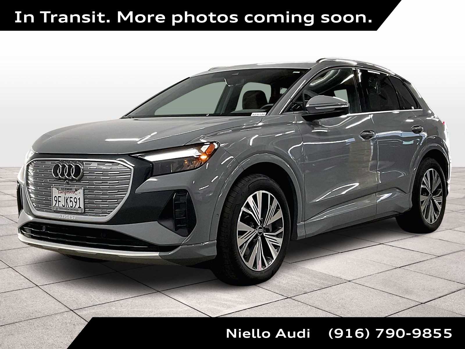 Pebble Gray 2023 Audi Q4 e-tron Premium Plus 40 SUV / Crossover Rear-Wheel Drive 1-Speed Automatic