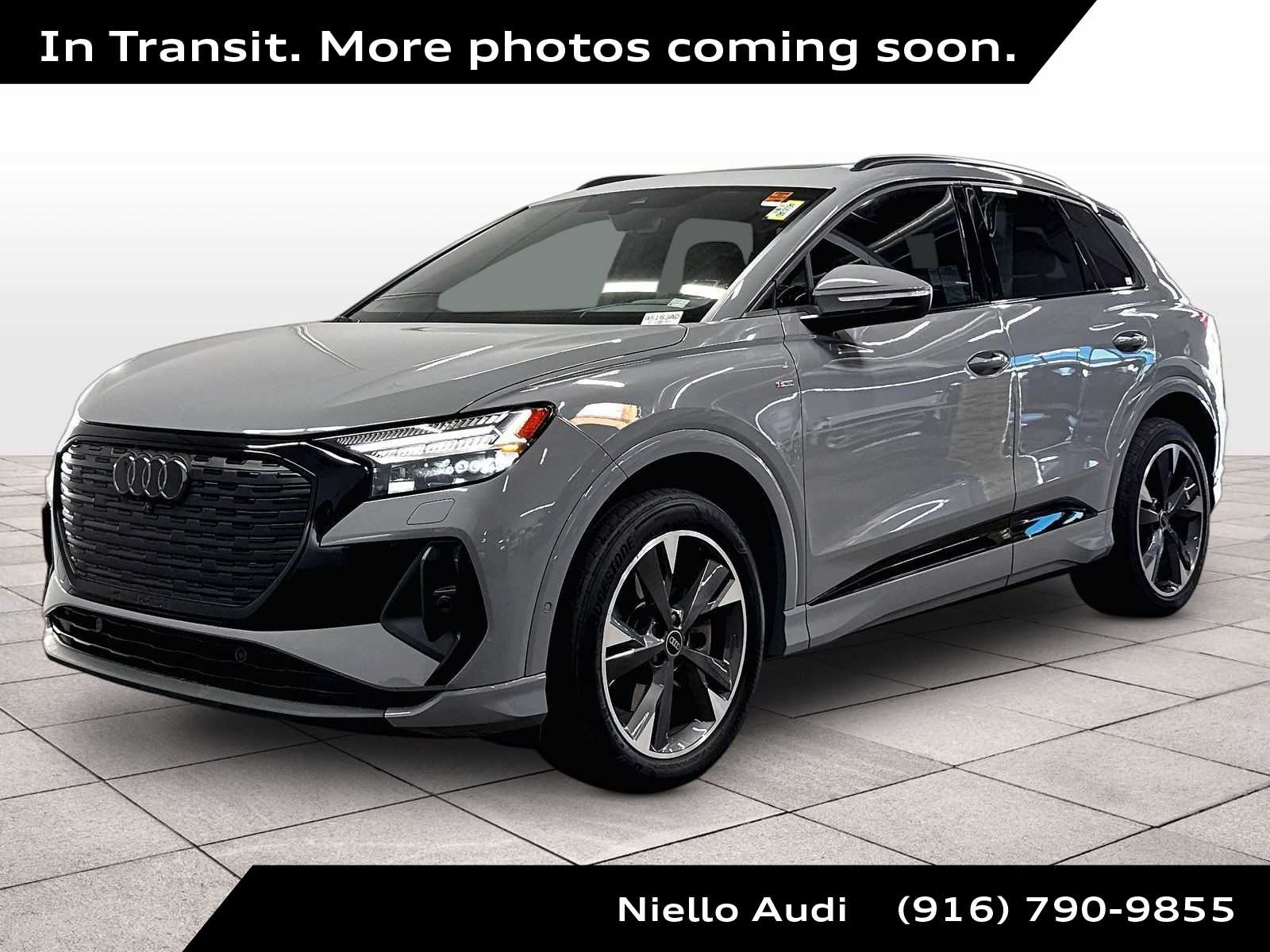 Pebble Gray 2023 Audi Q4 e-tron SUV / Crossover All-Wheel Drive 1-Speed Automatic