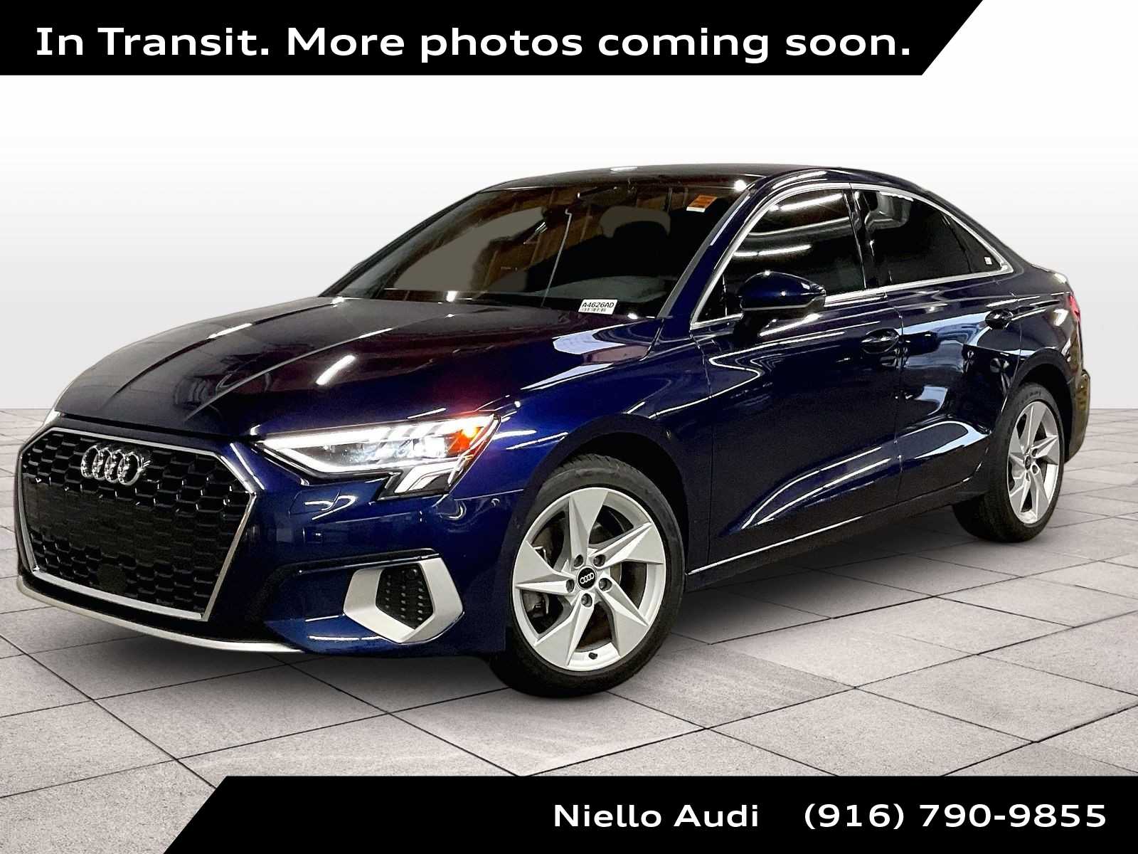 Navarra Blue Metallic 2023 Audi A3 40 TFSI Premium FWD Sedan Front-Wheel Drive 7-Speed Automatic