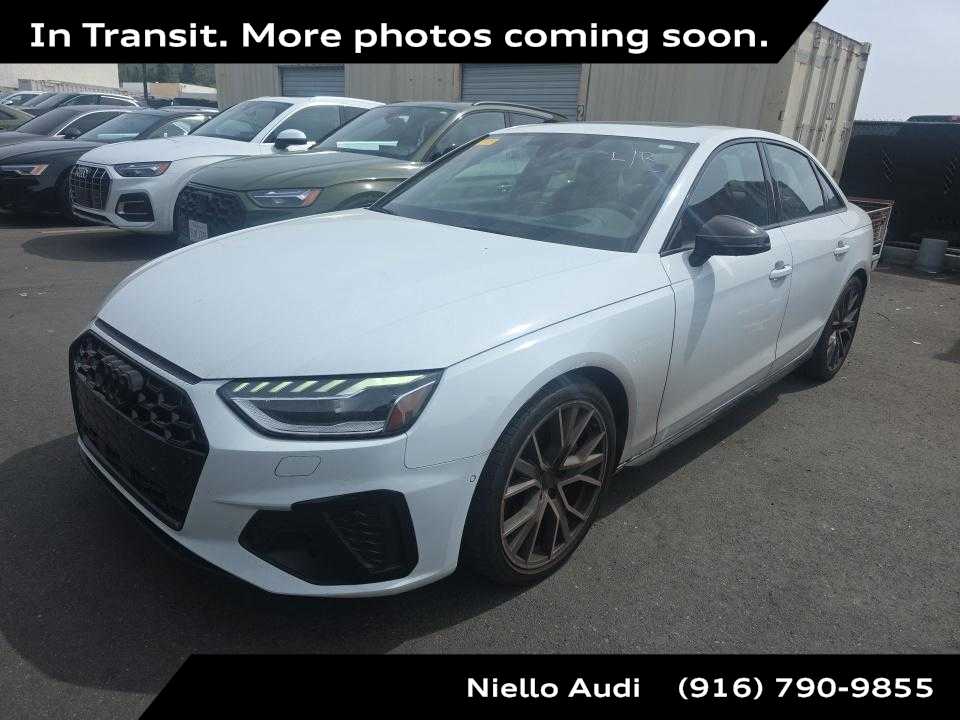Glacier White Metallic 2023 Audi S4 3.0T quattro Prestige AWD Sedan All-Wheel Drive 8-Speed Automatic