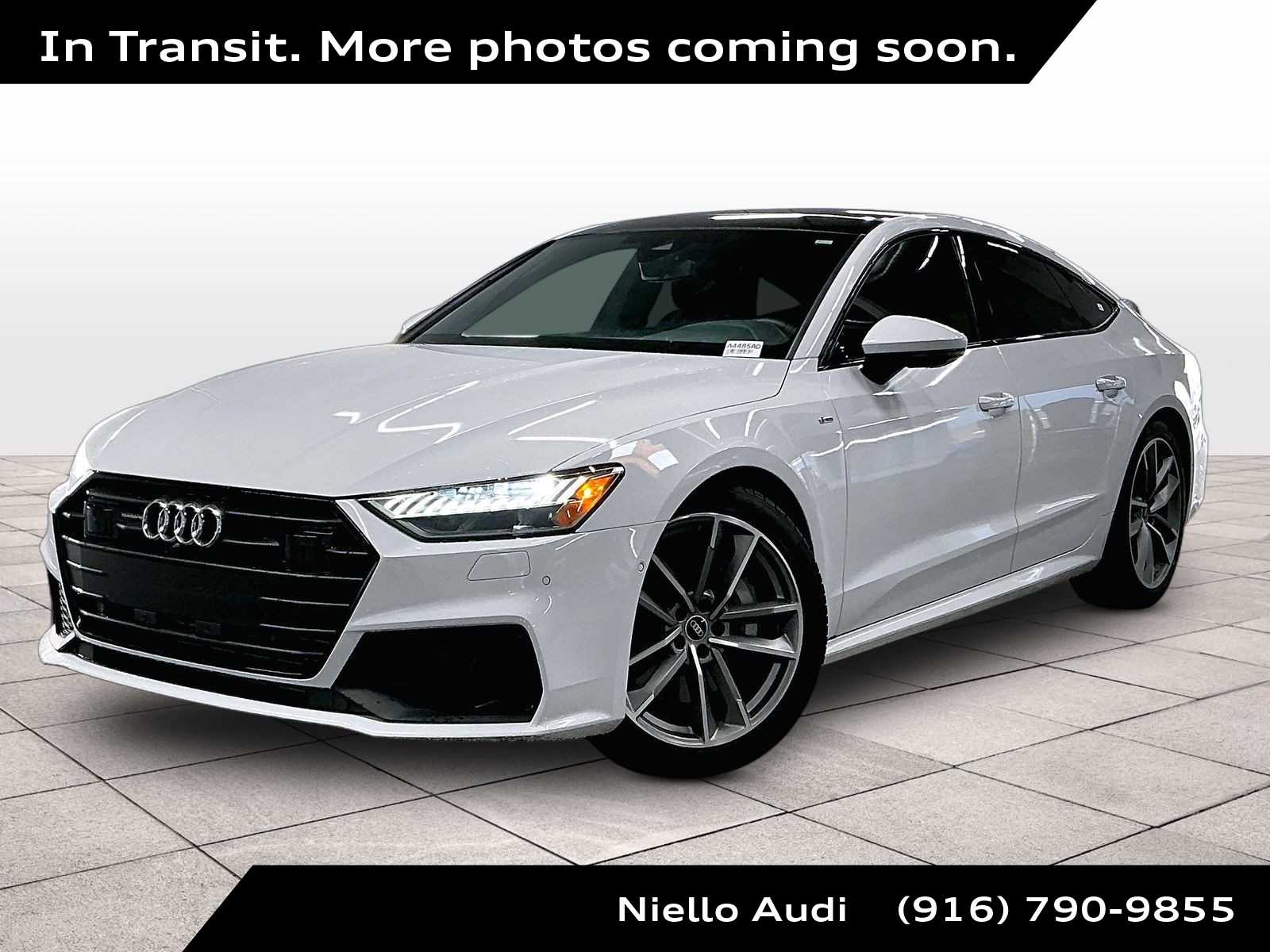 Glacier White Metallic 2023 Audi A7 quattro Premium Plus 55 TFSI AWD Sedan All-Wheel Drive 7-Speed Automatic
