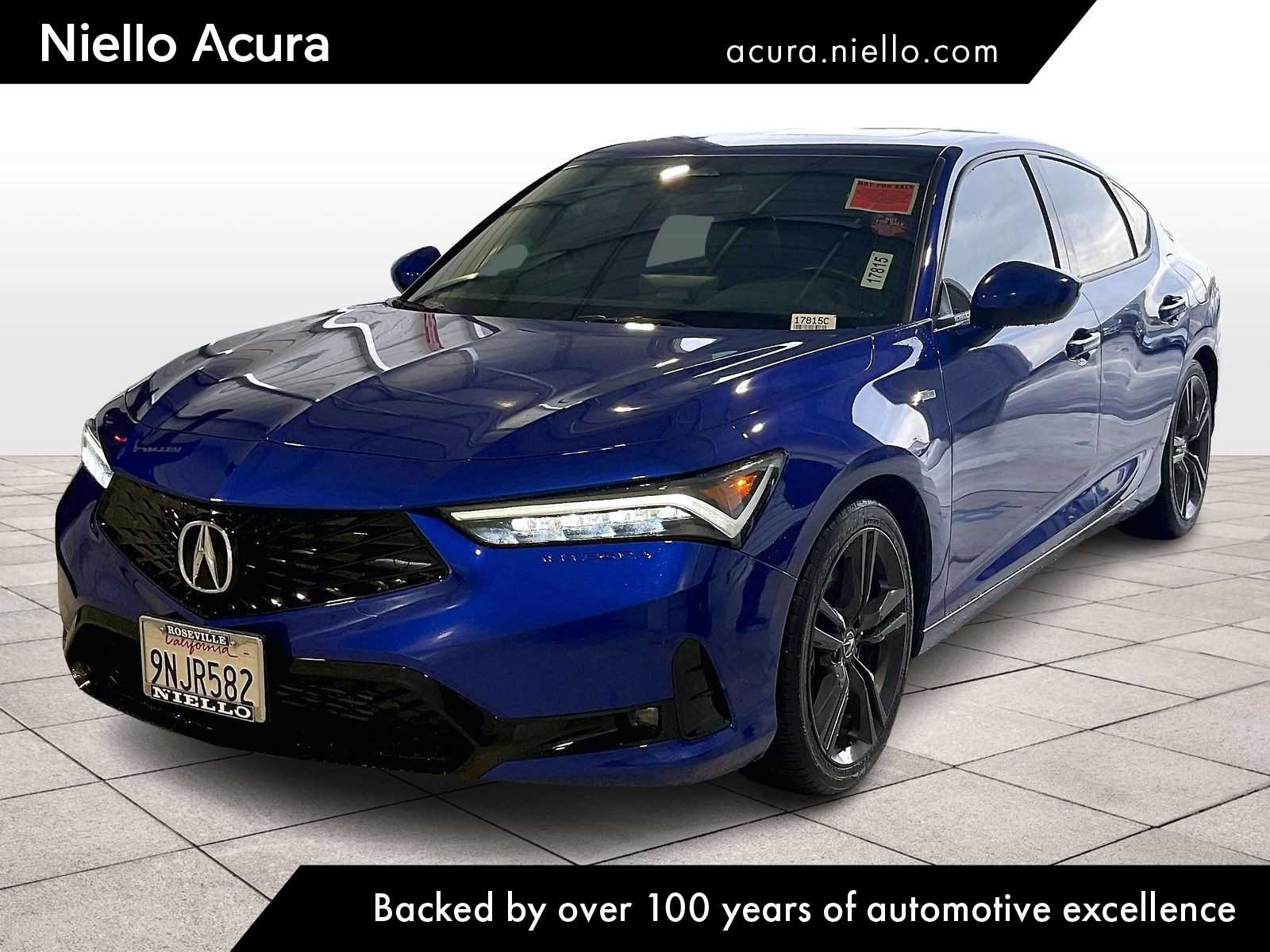 Apex Blue Pearl 2024 Acura Integra FWD with A-SPEC Package Sedan Front-Wheel Drive Continuously Variable Transmission