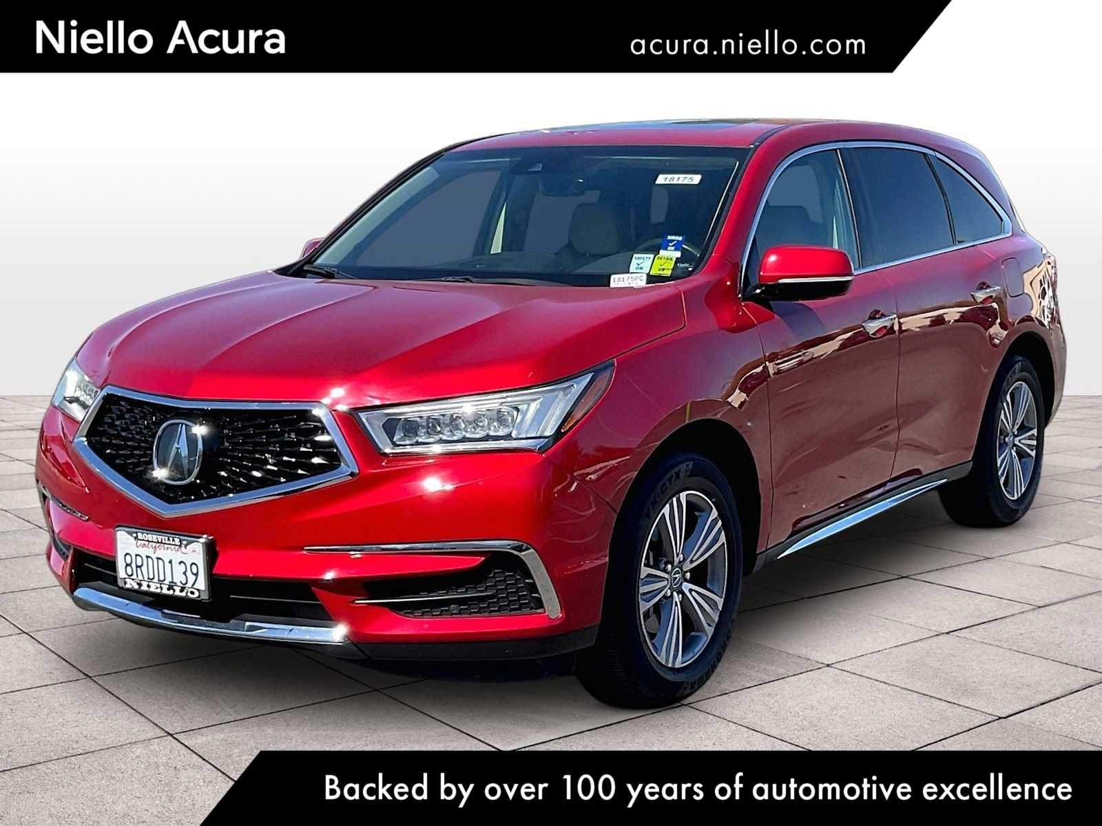 Performance Red Pearl 2020 Acura MDX SUV / Crossover All-Wheel Drive 9-Speed Automatic