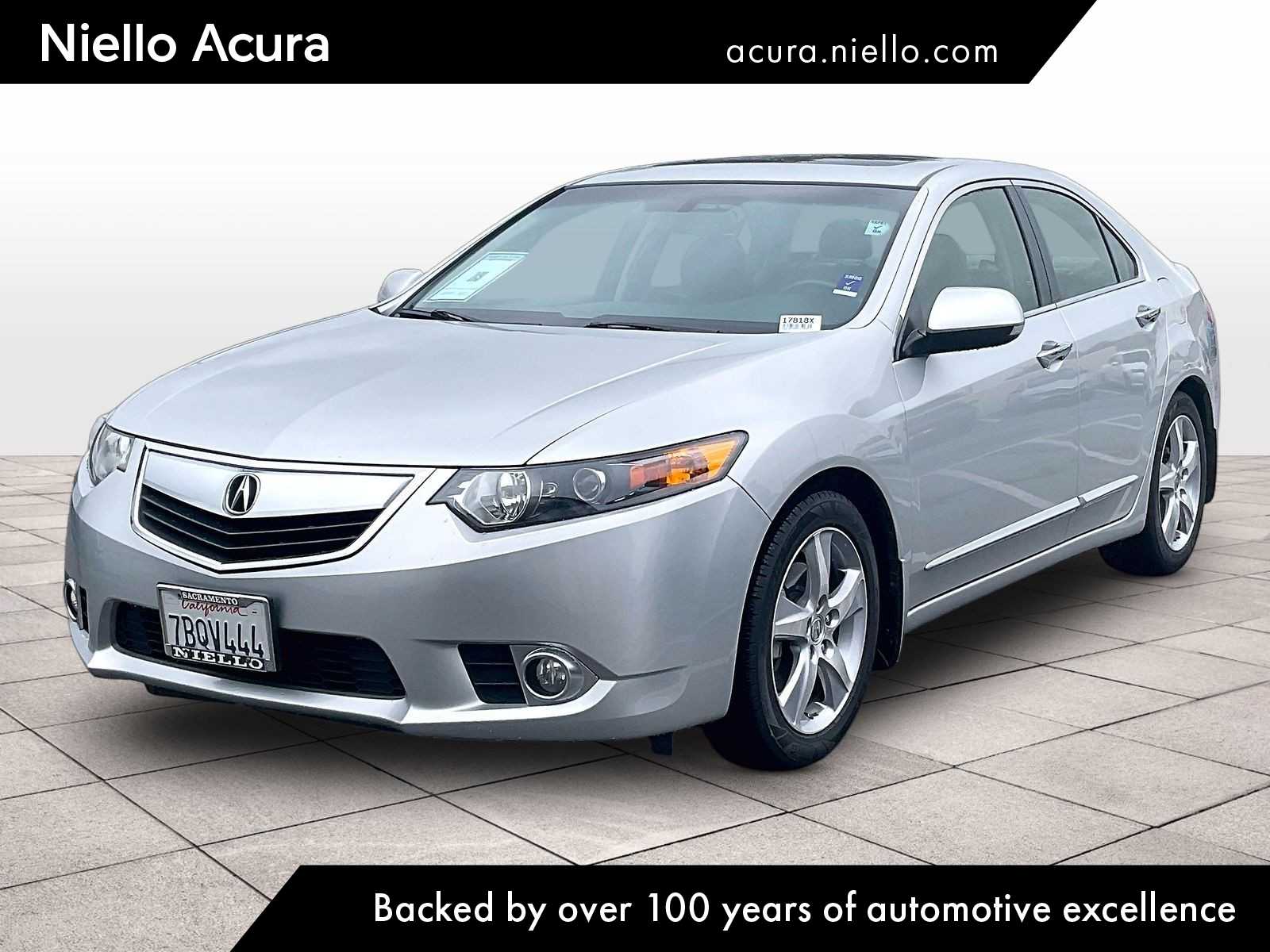 Silver Moon Metallic 2013 Acura TSX Sedan FWD Sedan Front-Wheel Drive 5-Speed Automatic