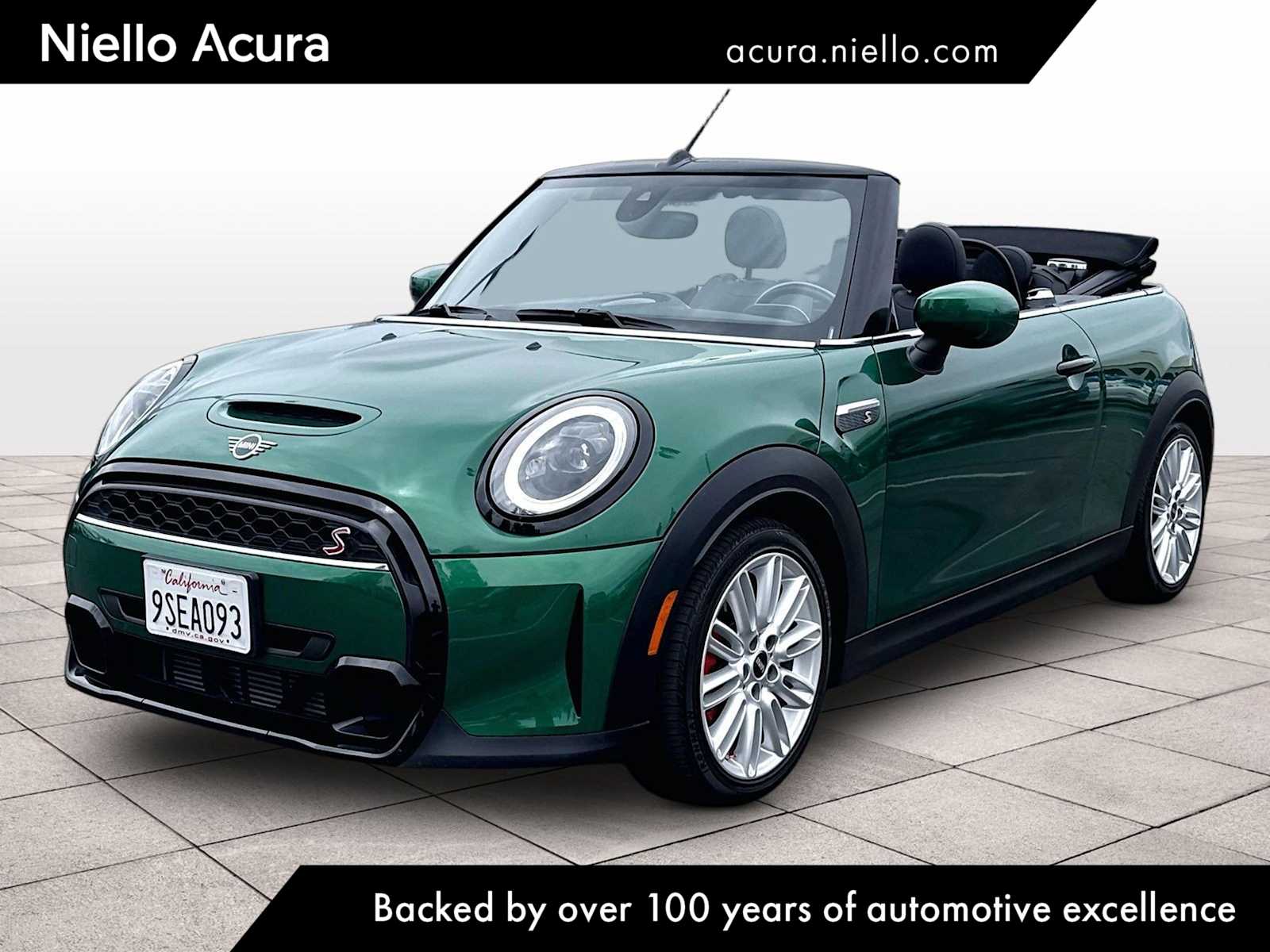 British Racing Green IV Metallic 2024 MINI Cooper S Convertible FWD Convertible Front-Wheel Drive Automatic