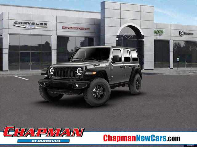 Gray (Granite Crystal Metallic Clearcoat) 2026 Jeep Wrangler Willys 4-Door 4WD SUV / Crossover Four-Wheel Drive 8-Speed Automatic