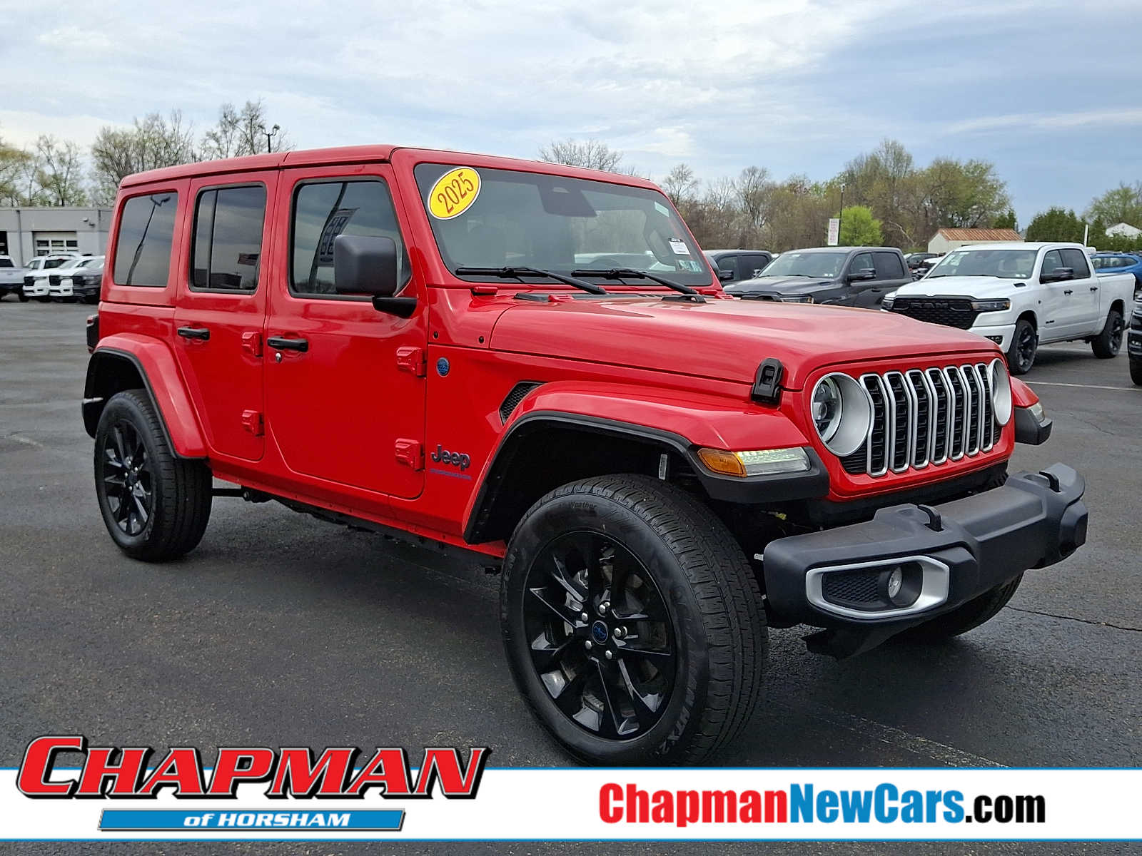 Firecracker Red Clearcoat 2025 Jeep Wrangler 4xe Sahara 4WD SUV / Crossover Four-Wheel Drive 8-Speed Automatic