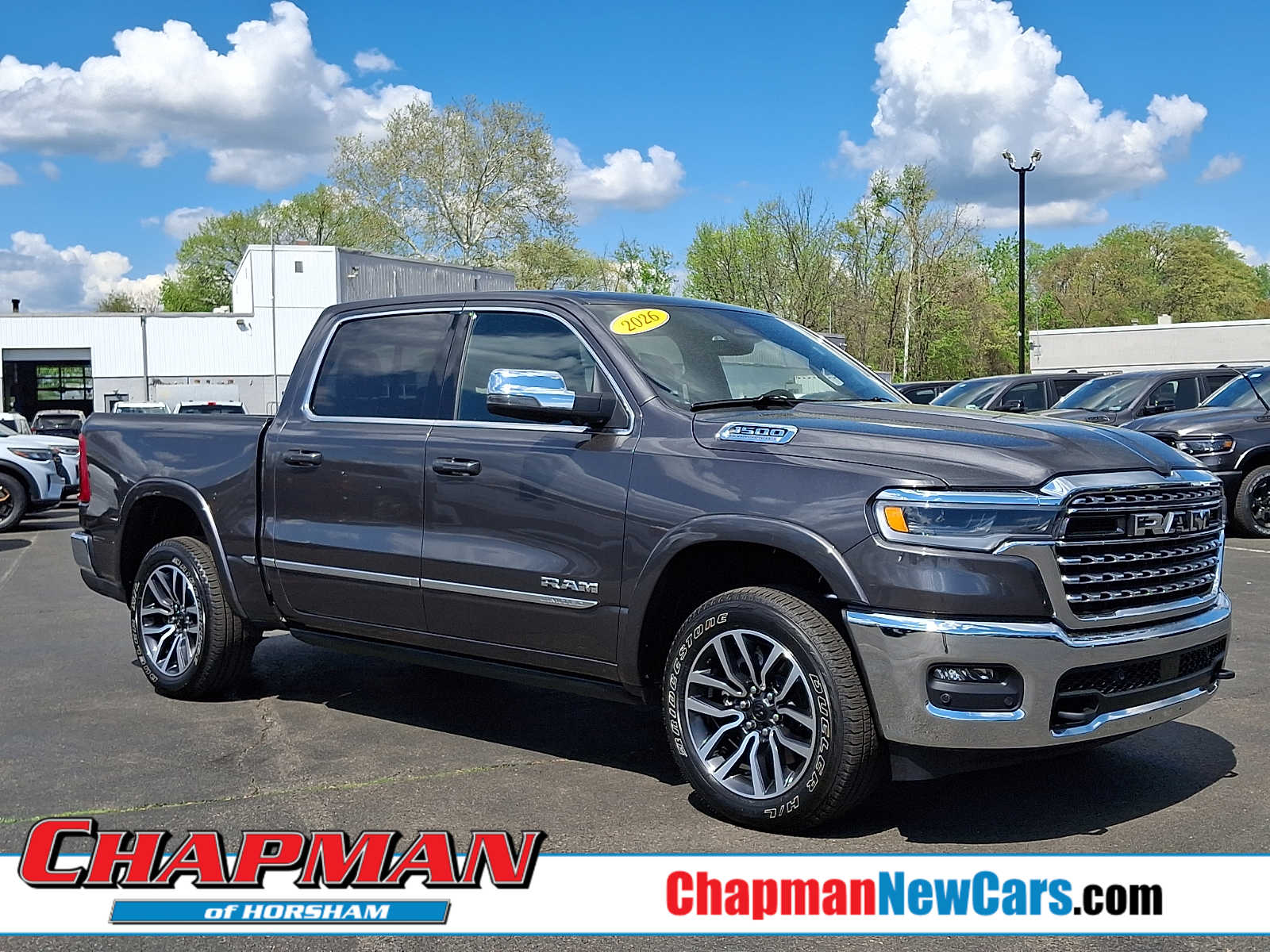 Gray (Granite Crystal Metallic Clearcoat) 2026 RAM 1500 Pickup Truck Four-Wheel Drive 8-Speed Automatic
