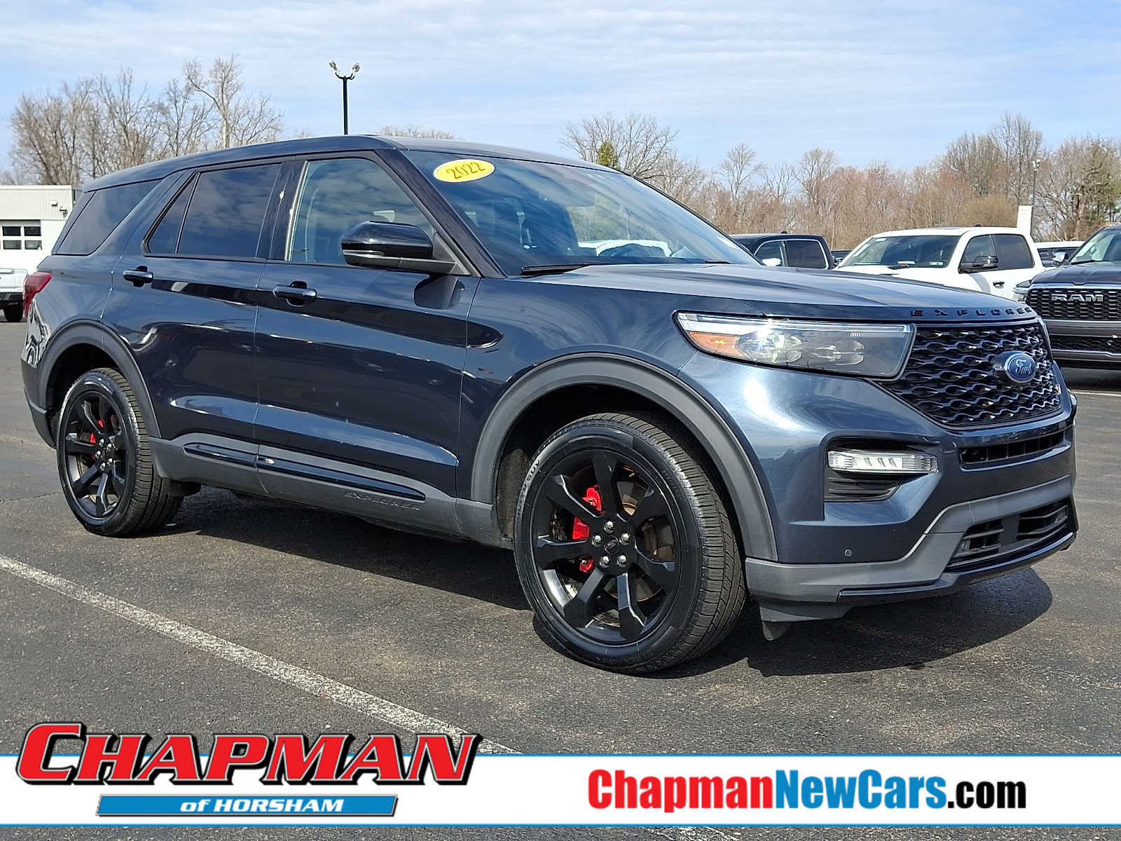 Stone Blue Metallic 2022 Ford Explorer ST AWD SUV / Crossover All-Wheel Drive Automatic