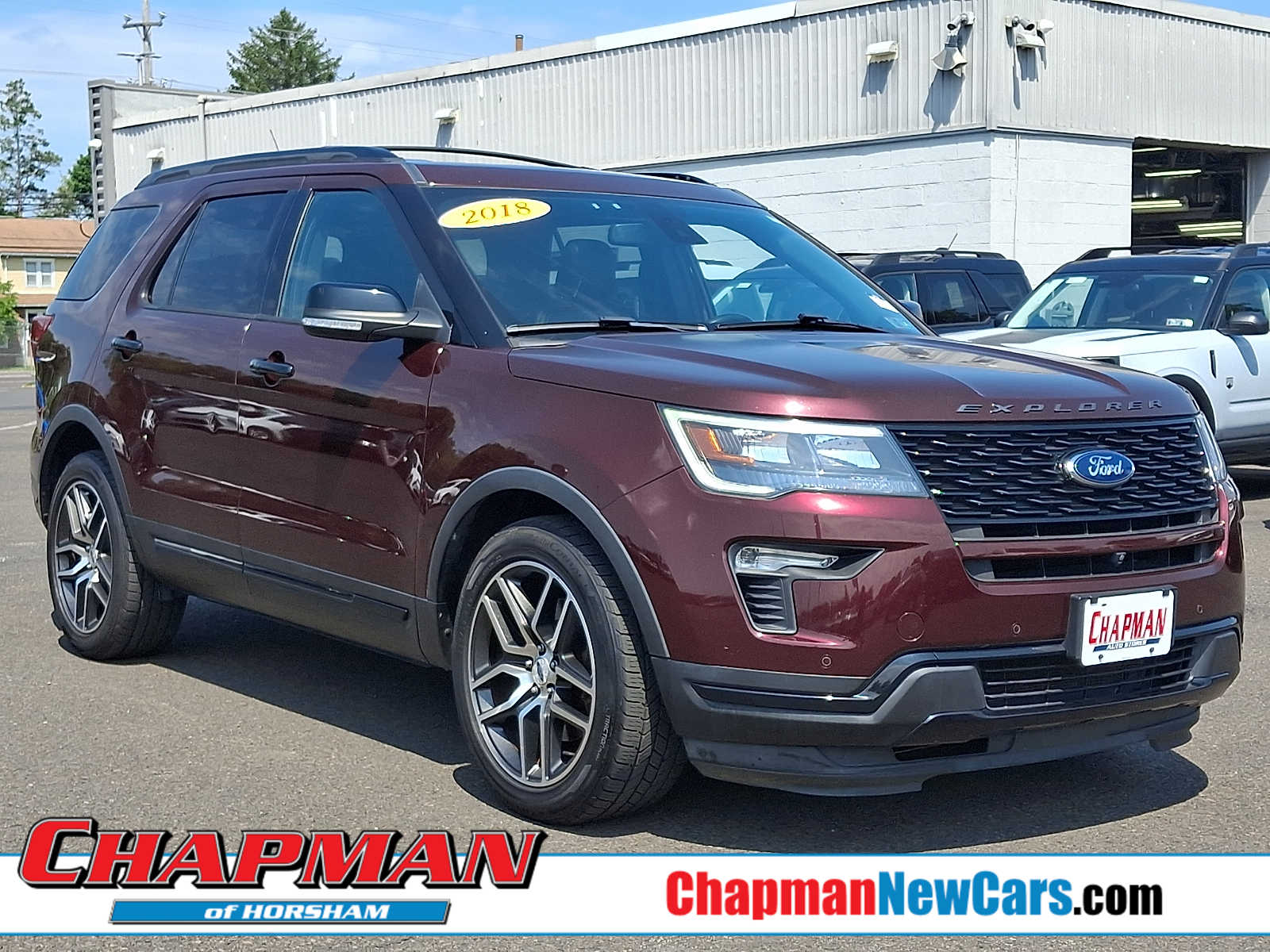 Red (Burgundy Velvet Metallic Tinted Clearcoat) 2018 Ford Explorer SUV / Crossover All-Wheel Drive 6-Speed Automatic