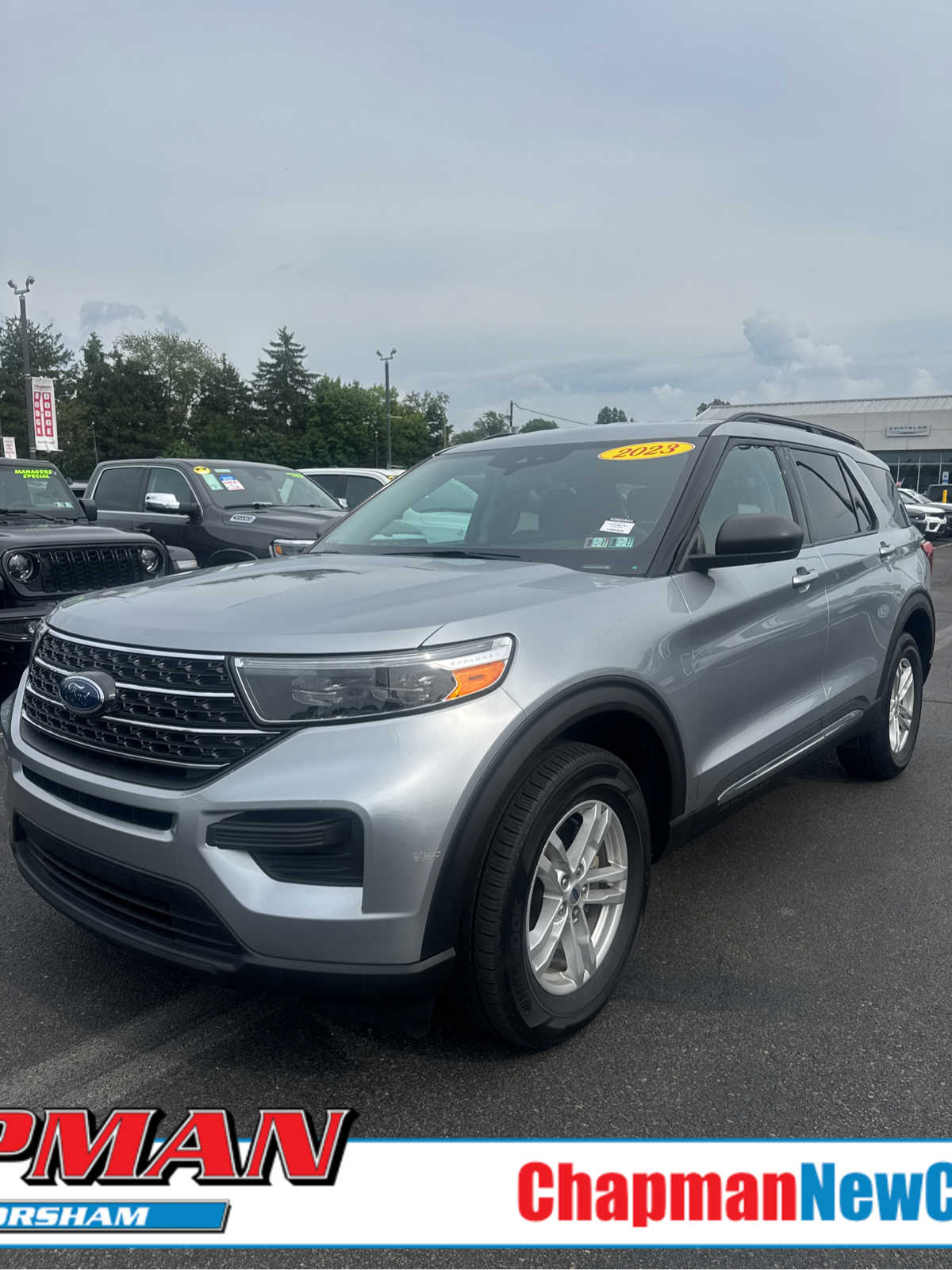 Iconic Silver Metallic 2023 Ford Explorer SUV / Crossover All-Wheel Drive Automatic