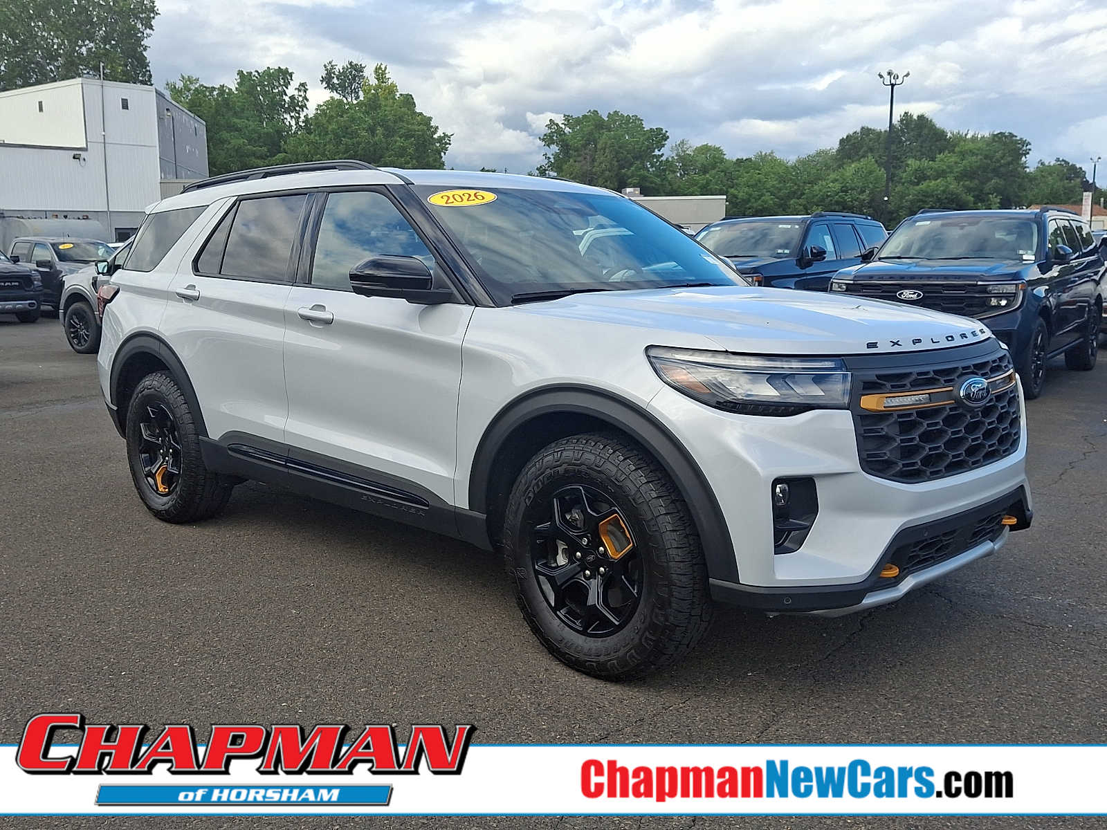 Space White Metallic 2026 Ford Explorer SUV / Crossover All-Wheel Drive Automatic
