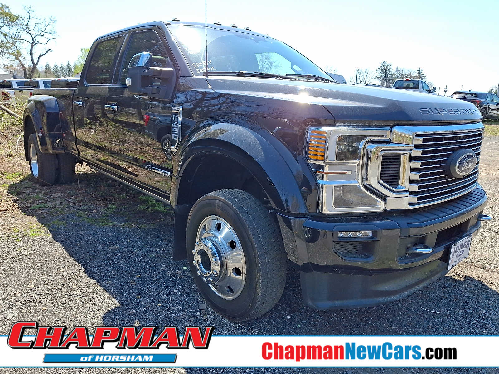 Agate Black Metallic 2022 Ford F-450 Super Duty Platinum Crew Cab LB DRW 4WD Pickup Truck Four-Wheel Drive Automatic