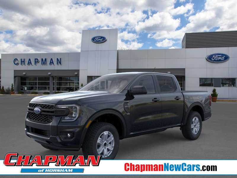 Shadow Black 2026 Ford Ranger XL SuperCrew 4WD Pickup Truck Four-Wheel Drive Automatic