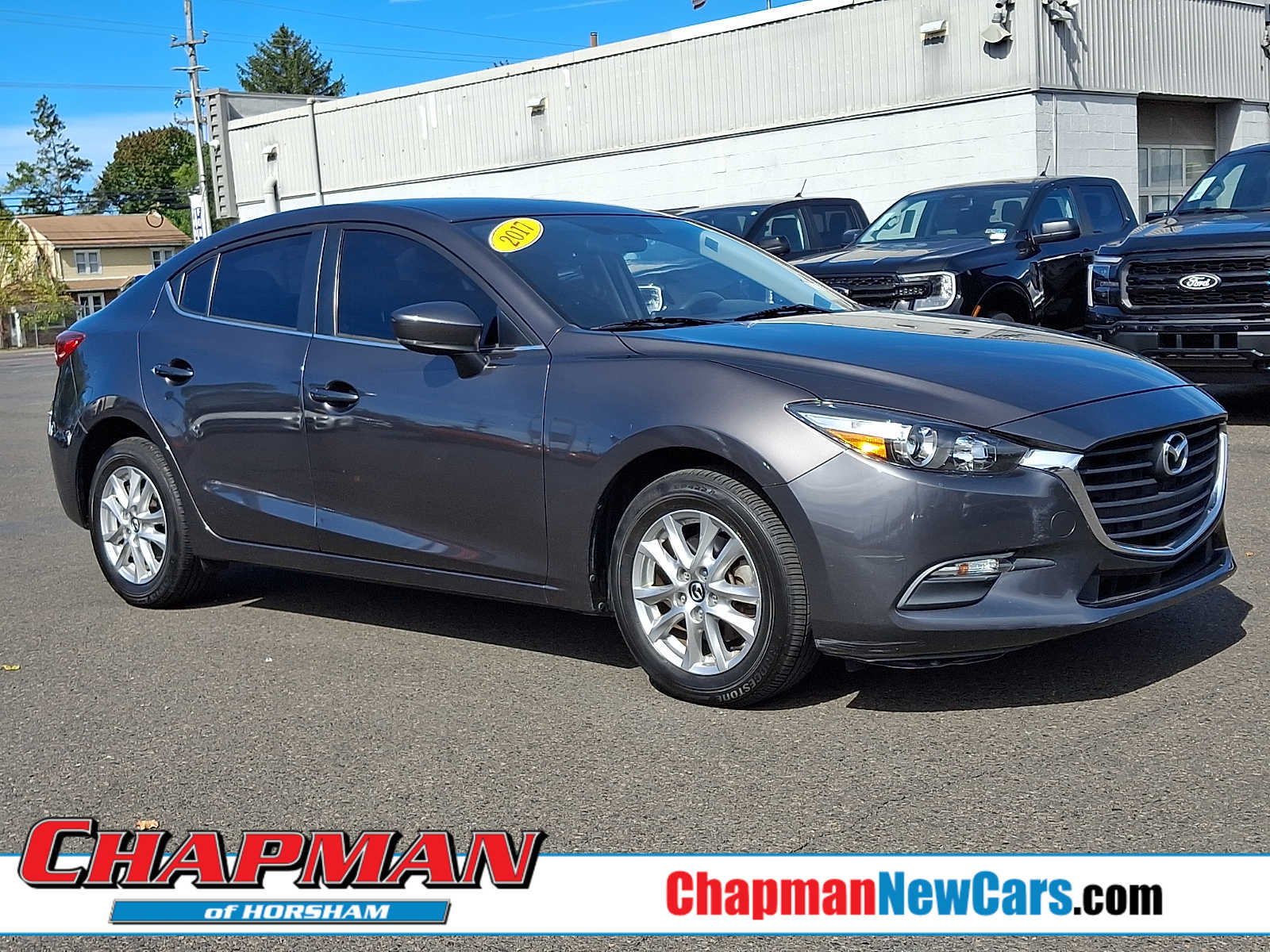 Machine Gray Metallic 2017 Mazda MAZDA3 Sedan Front-Wheel Drive 6-Speed Automatic