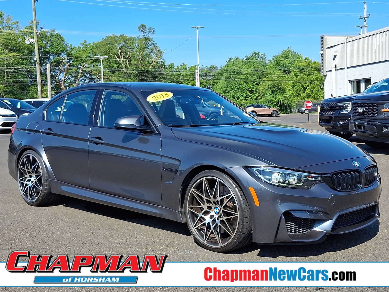 Gray (Mineral Grey Metallic) 2018 BMW M3 Sedan  7-Speed Automatic