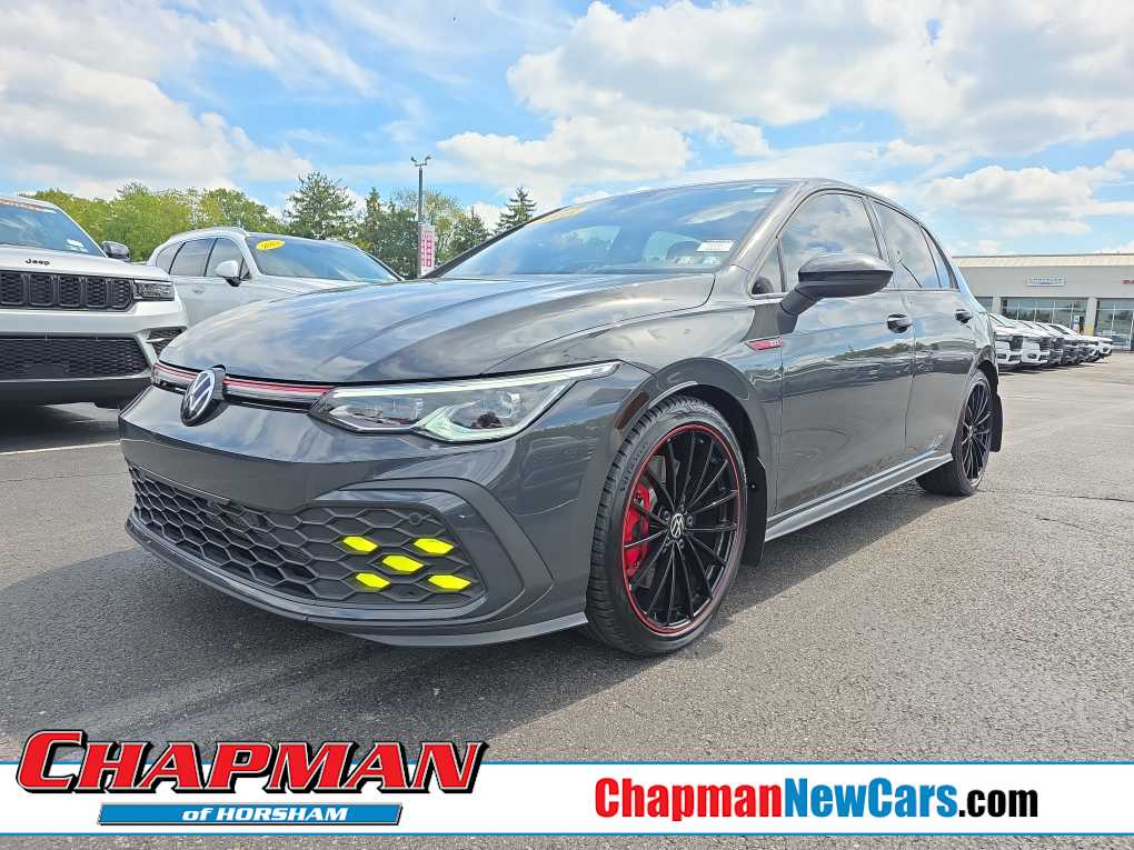 Urano Gray w/Black Roof 2023 Volkswagen Golf GTI Hatchback Front-Wheel Drive 7-Speed Automatic