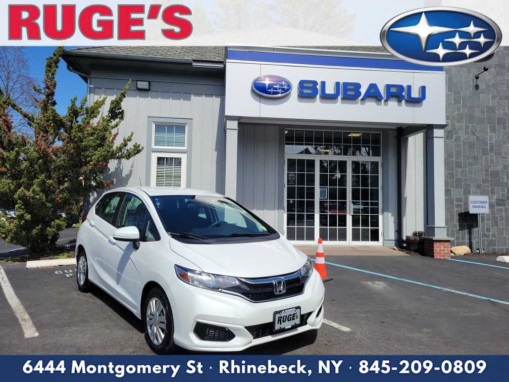 Platinum White Pearl 2019 Honda Fit LX FWD Hatchback Front-Wheel Drive Continuously Variable Transmission