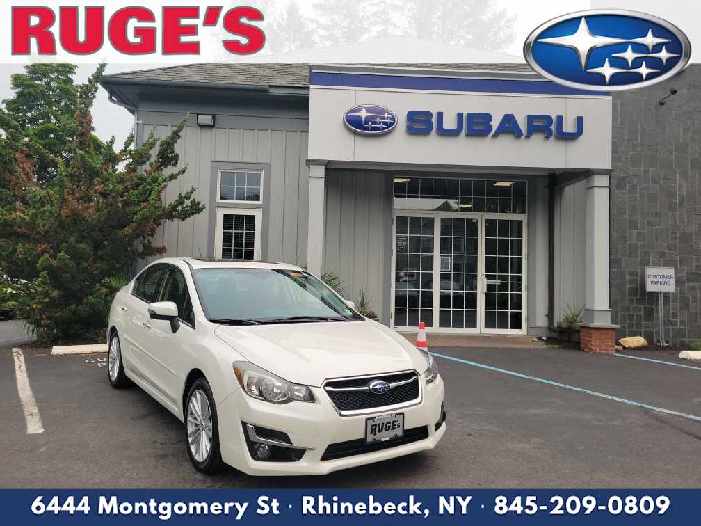 Crystal White Pearl 2015 Subaru Impreza Sedan All-Wheel Drive Continuously Variable Transmission