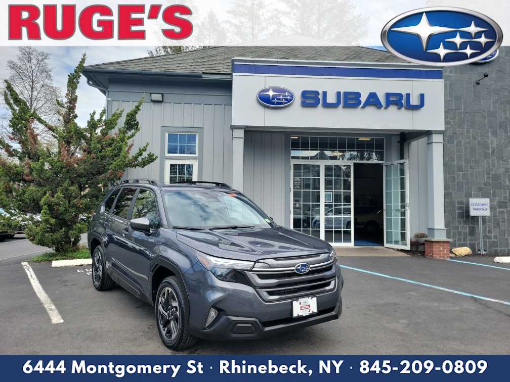 Magnetite Gray Metallic 2025 Subaru Forester Hybrid Premium AWD SUV / Crossover All-Wheel Drive Continuously Variable Transmission